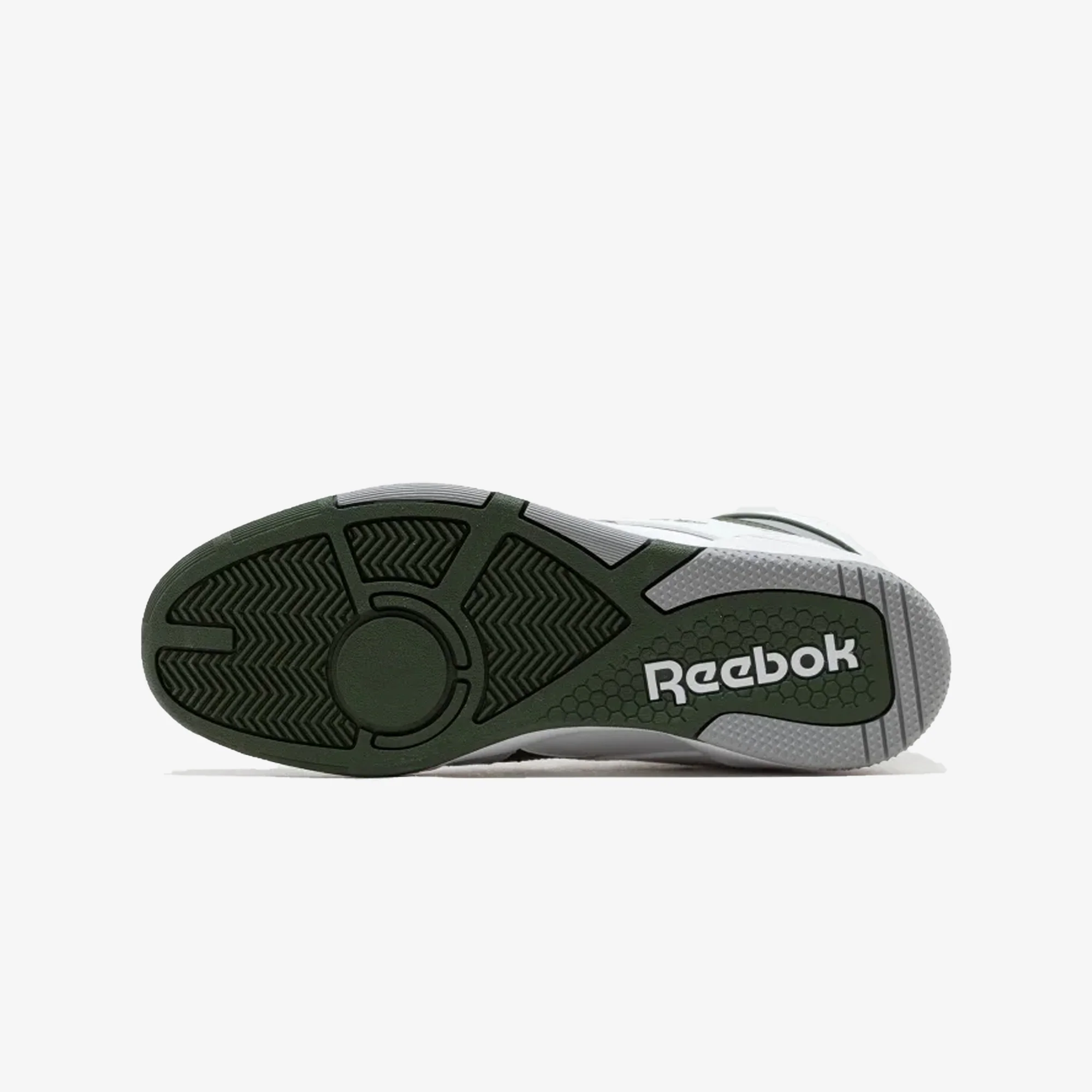 Reebok | BB 4000 II MID { WHITE/COLD GREY 3/GREEN - Image 4