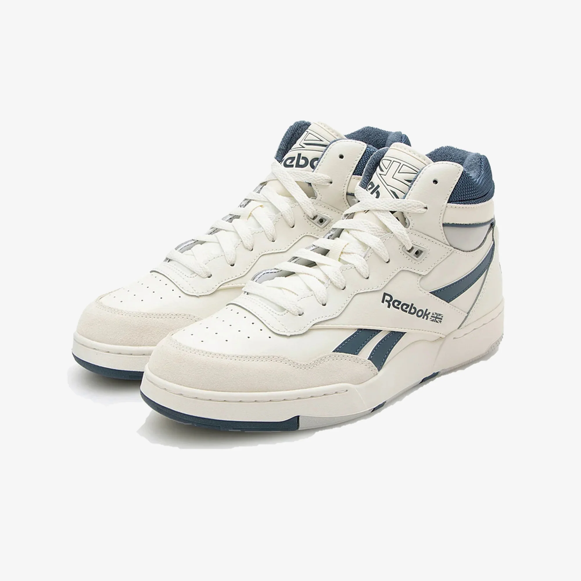 Reebok | BB 4000 LI MID { WHITE/BLUE - Image 2