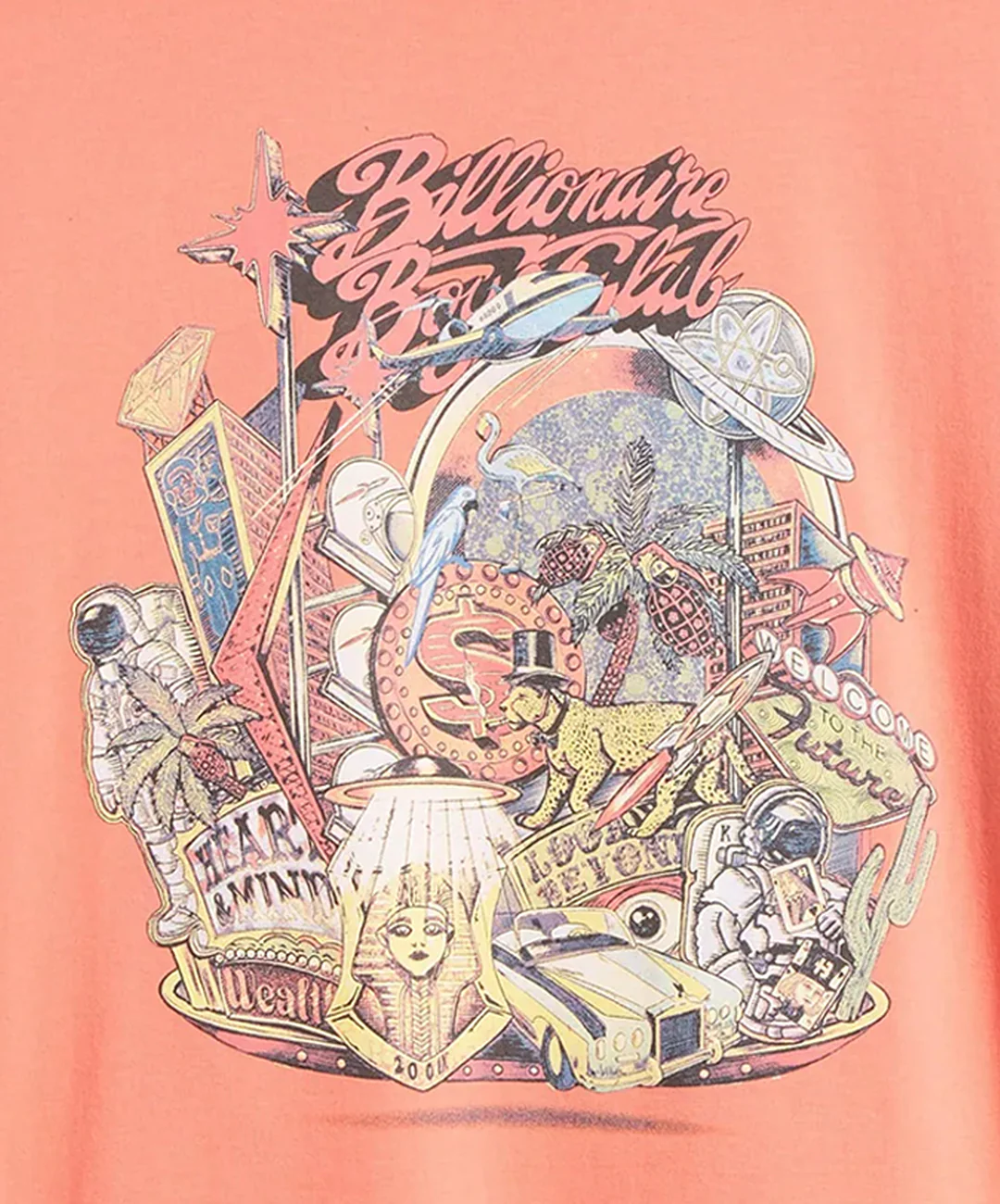 BILLIONAIRE BOYS CLUB | BB FLOATING CITY SS TEE { PORCELAIN ROSE - Image 3