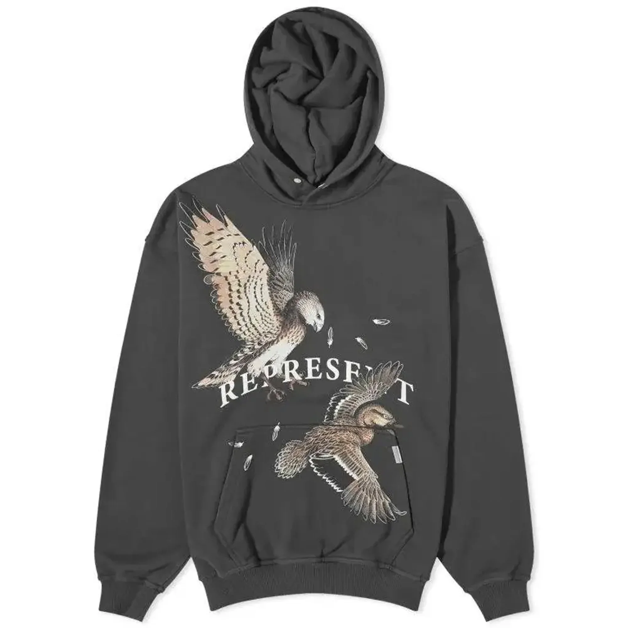 Represent | BIRDS OF PREY HOODIE { OFF BLACK
