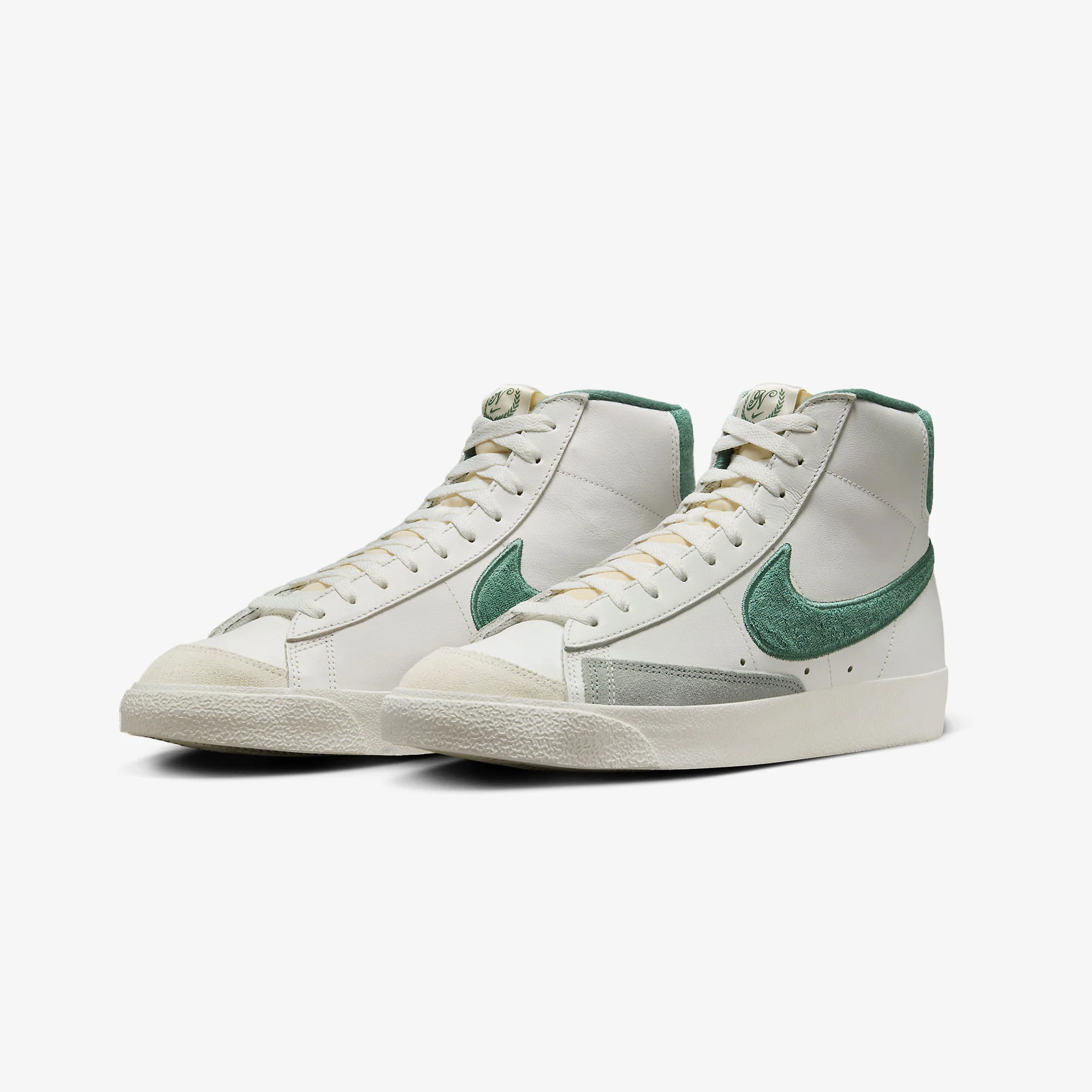 Nike | BLAZER MID '77 PREMIUM { SUMMIT WHITE/BICOASTAL-PHANTOM - Image 2