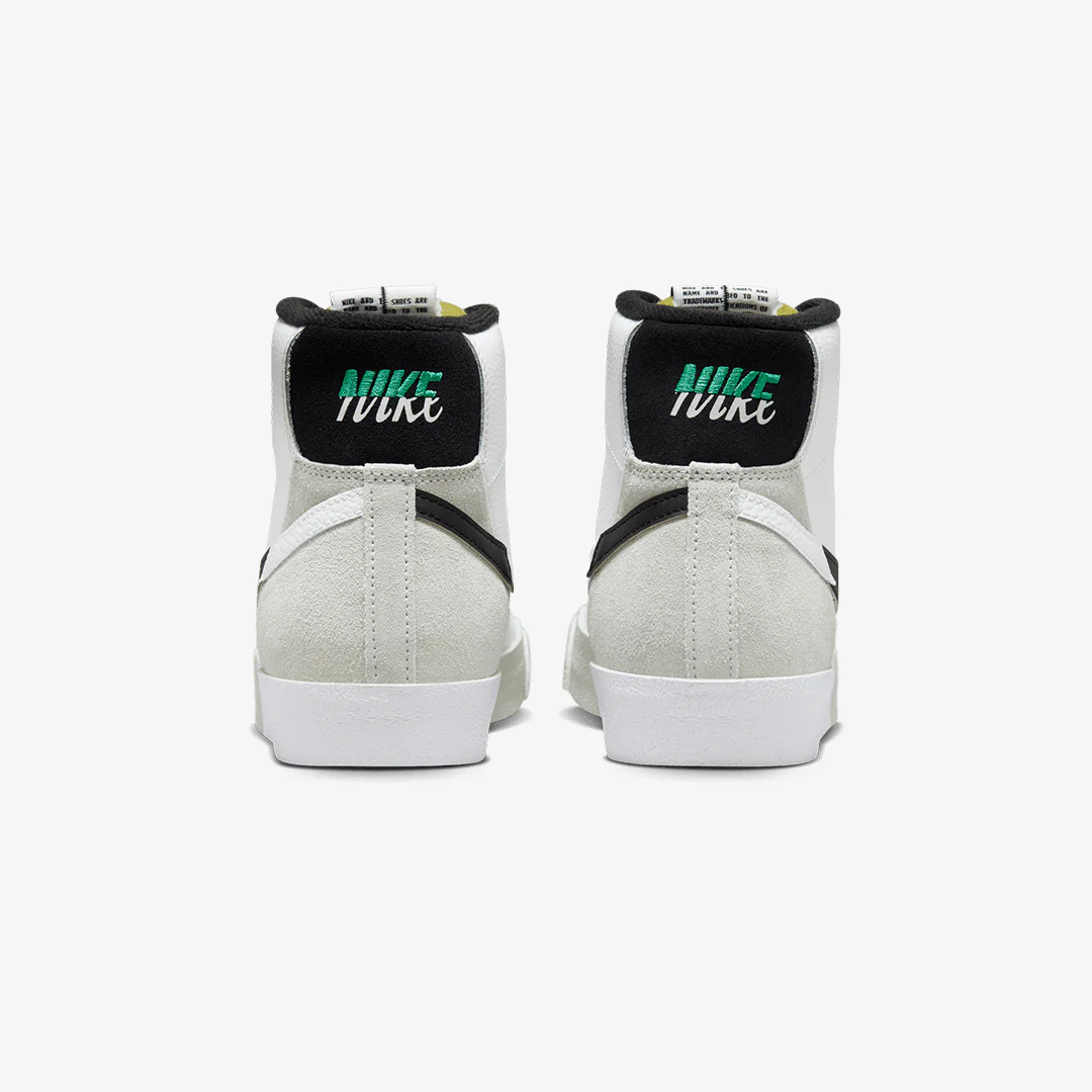 Nike | BLAZER MID '77 PREMIUM { SUMMIT WHITE/BLACK-LIGHT SILVER - Image 3