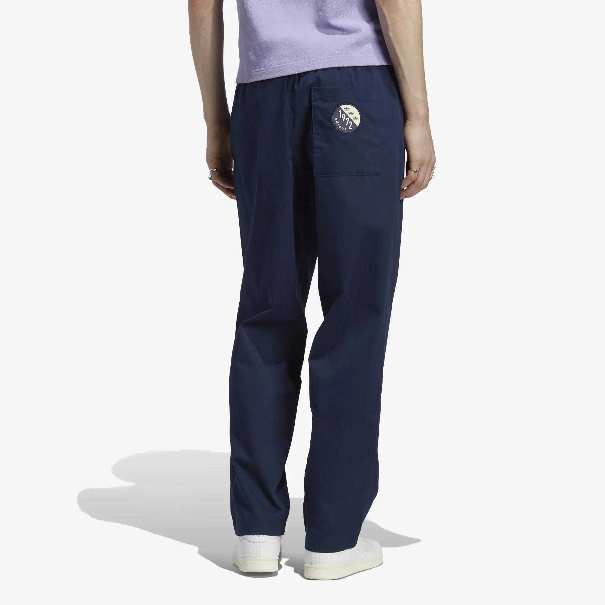 Adidas Originals | BLOKEPOP LOOSE CHINO PANTS { NIGHT INDIGO - Image 2
