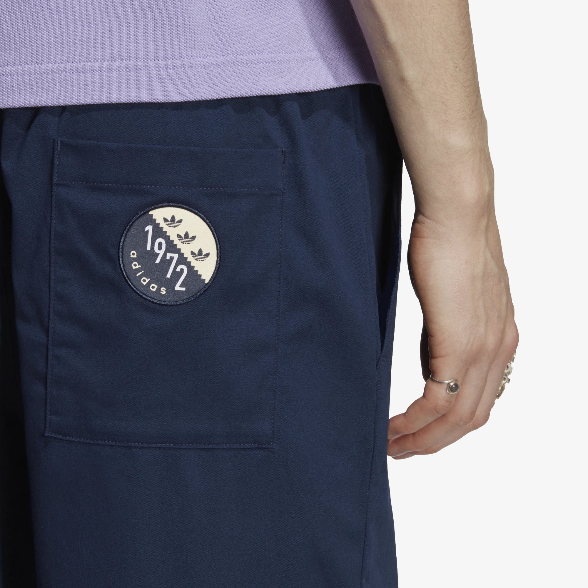Adidas Originals | BLOKEPOP LOOSE CHINO PANTS { NIGHT INDIGO - Image 4