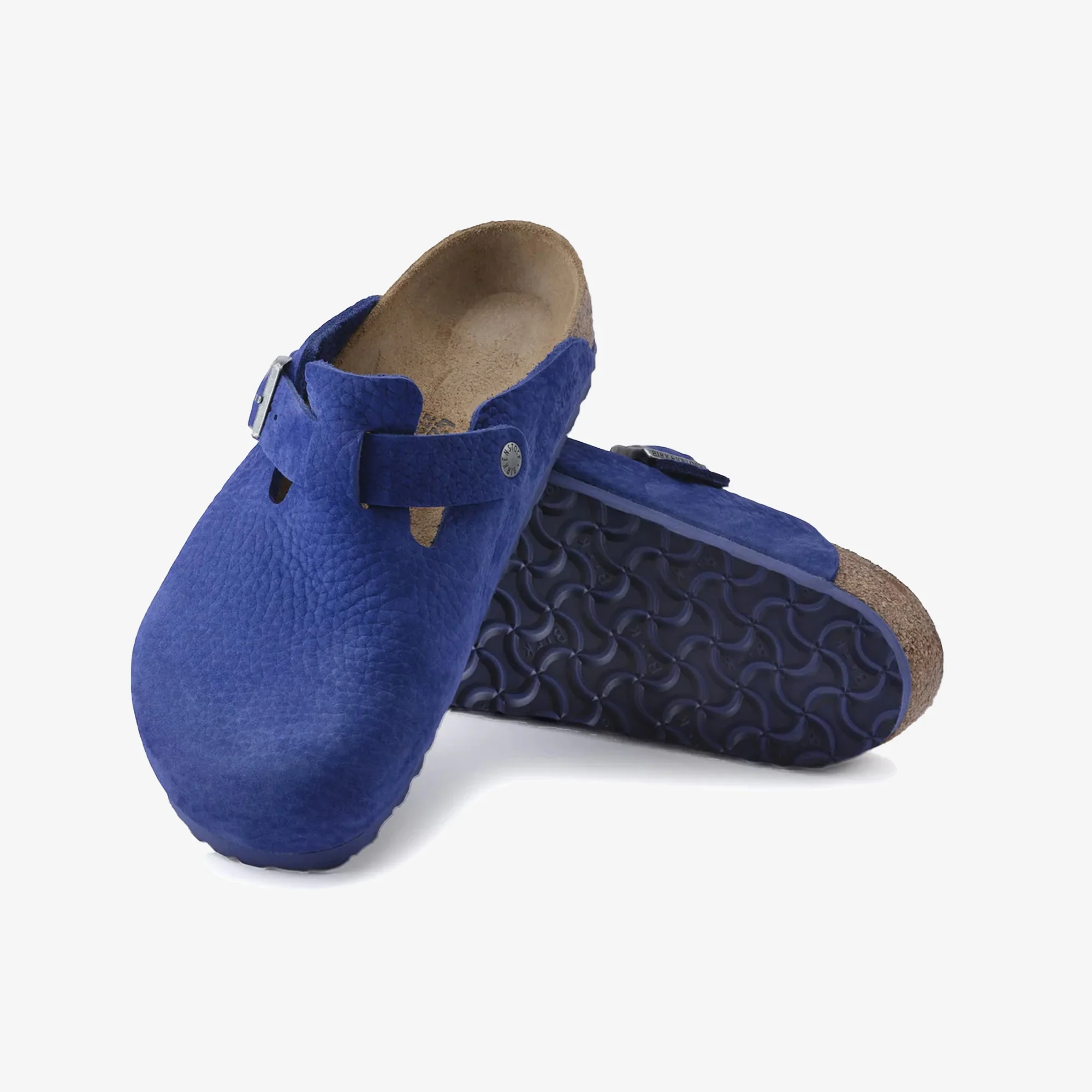 Birkenstock | BOSTON NUBUCK LEATHER { BLUE/INDIGO BLUE - Image 2
