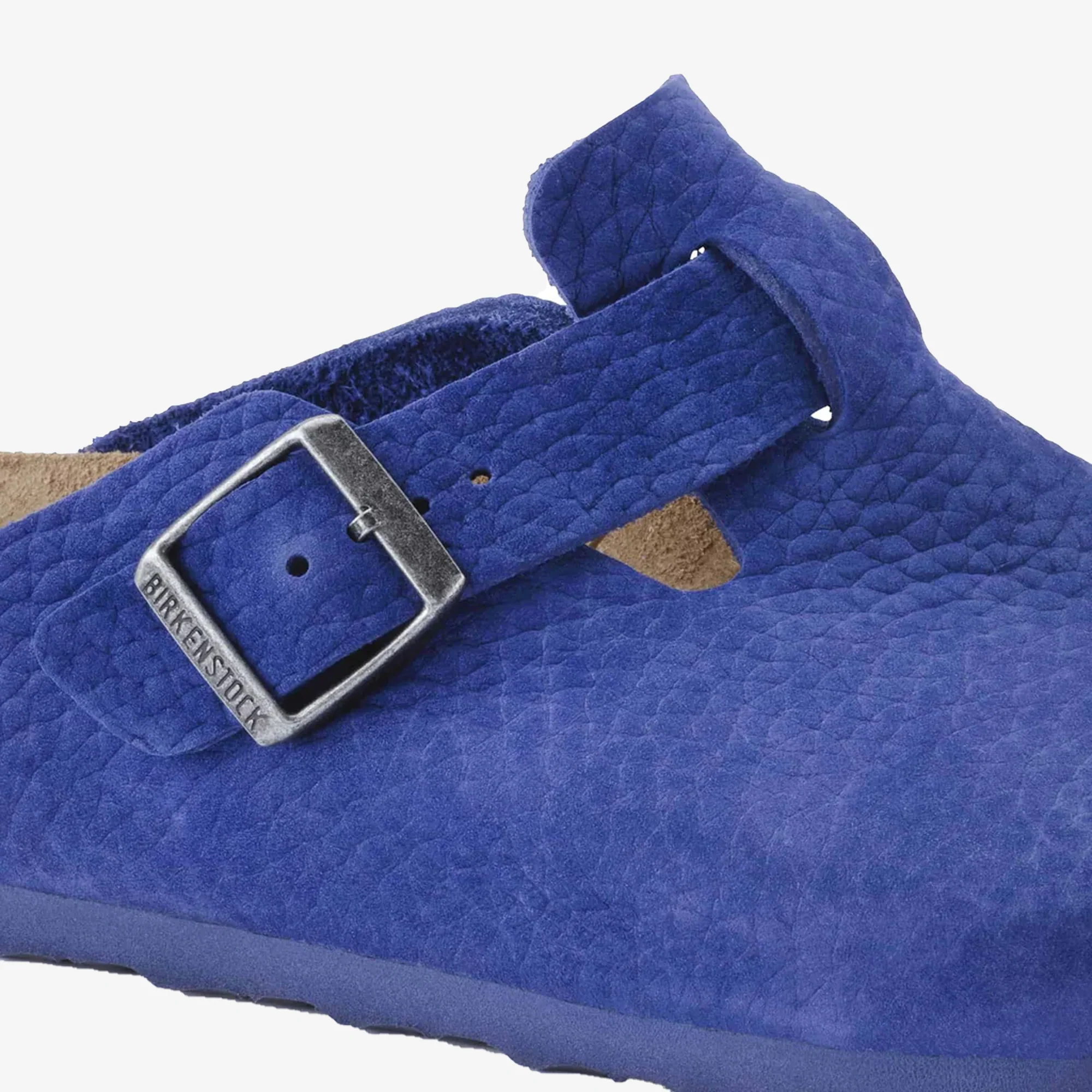 Birkenstock | BOSTON NUBUCK LEATHER { BLUE/INDIGO BLUE - Image 4