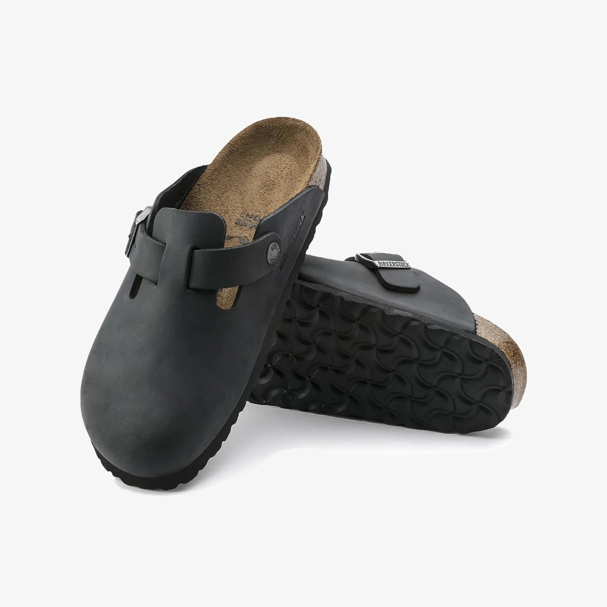 Birkenstock | BOSTON OILED LEATHER { BLACK - Image 2