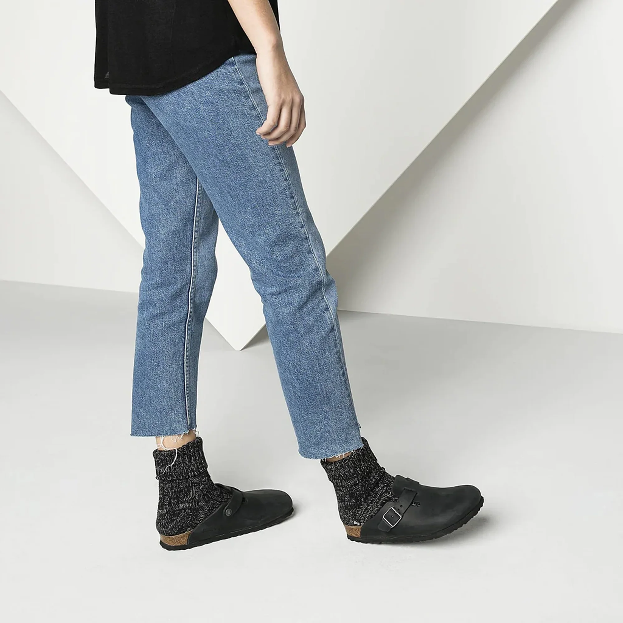 Birkenstock | BOSTON OILED LEATHER { BLACK - Image 6