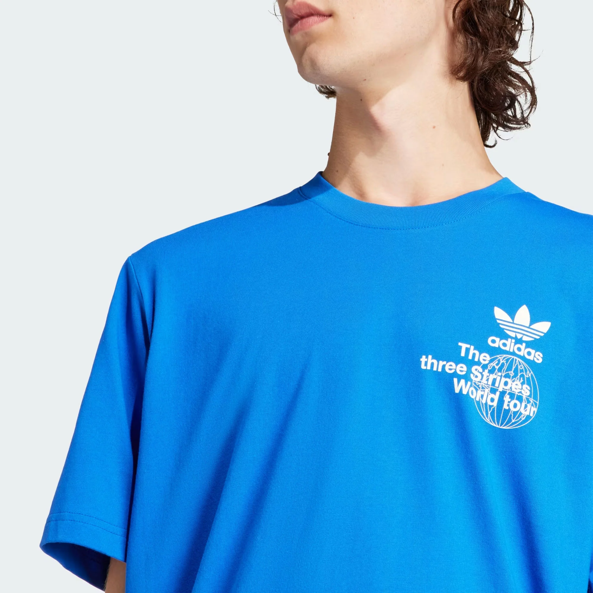 Adidas Originals | BT SHORT SLEEVE TEE  { BLUE - Image 4