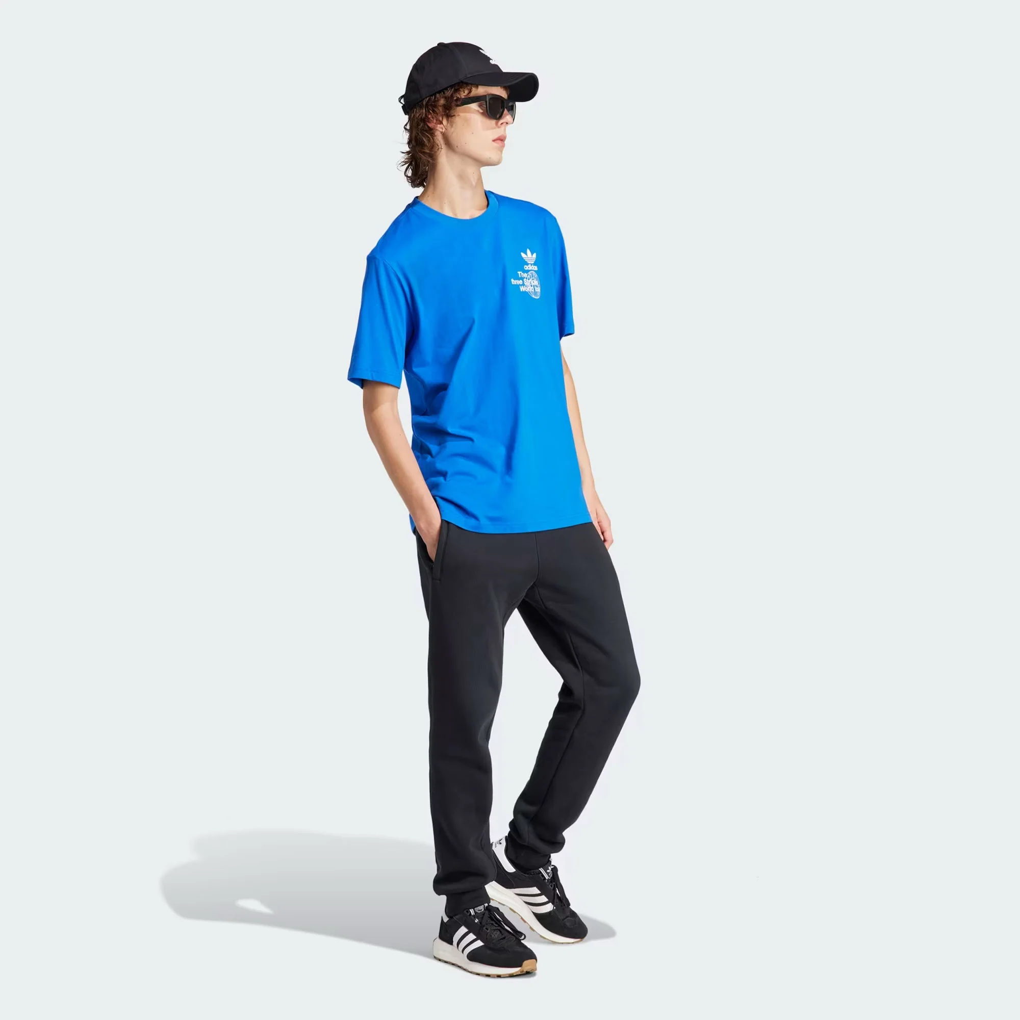 Adidas Originals | BT SHORT SLEEVE TEE  { BLUE - Image 6