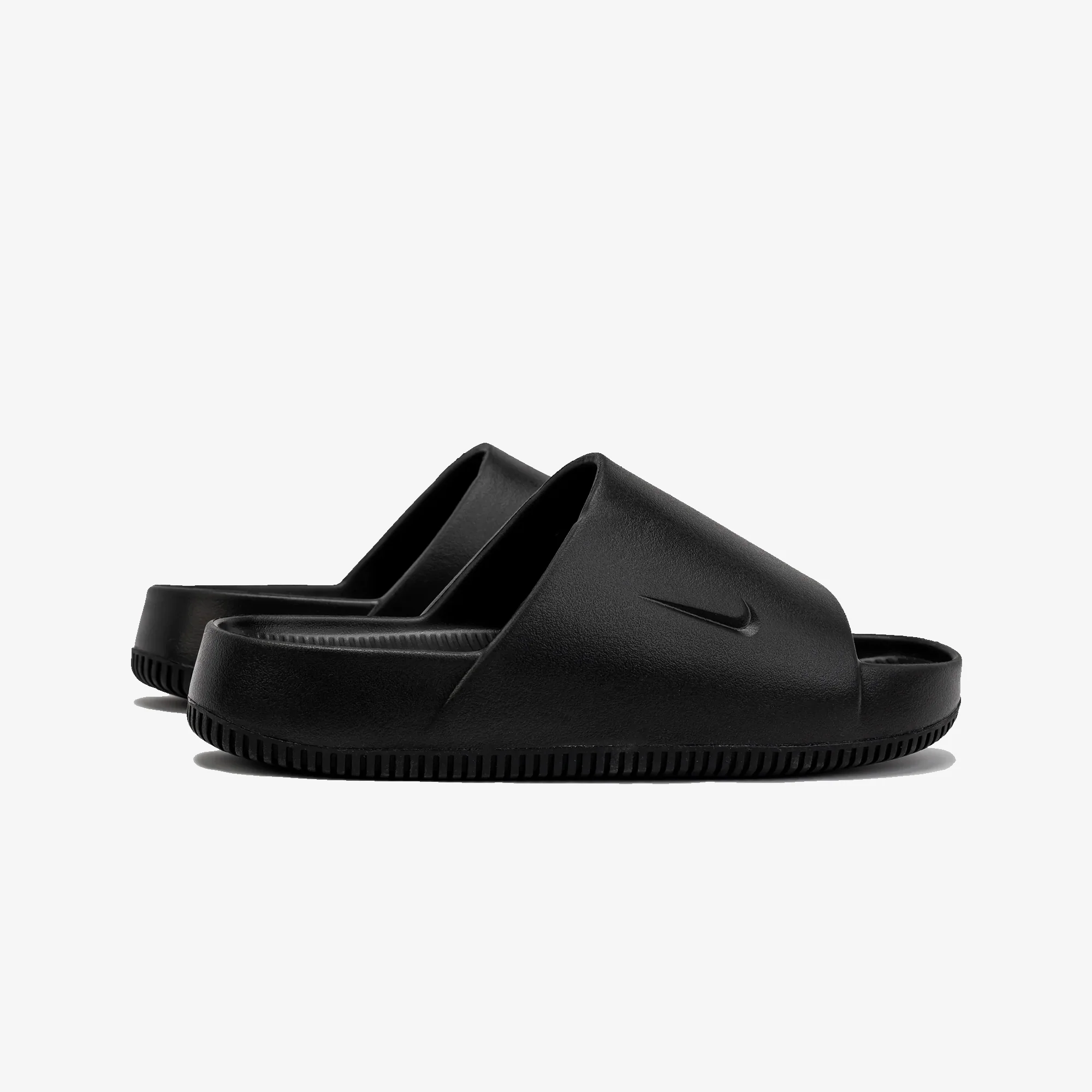 Nike | CALM SLIDES { BLACK/BLACK - Image 3