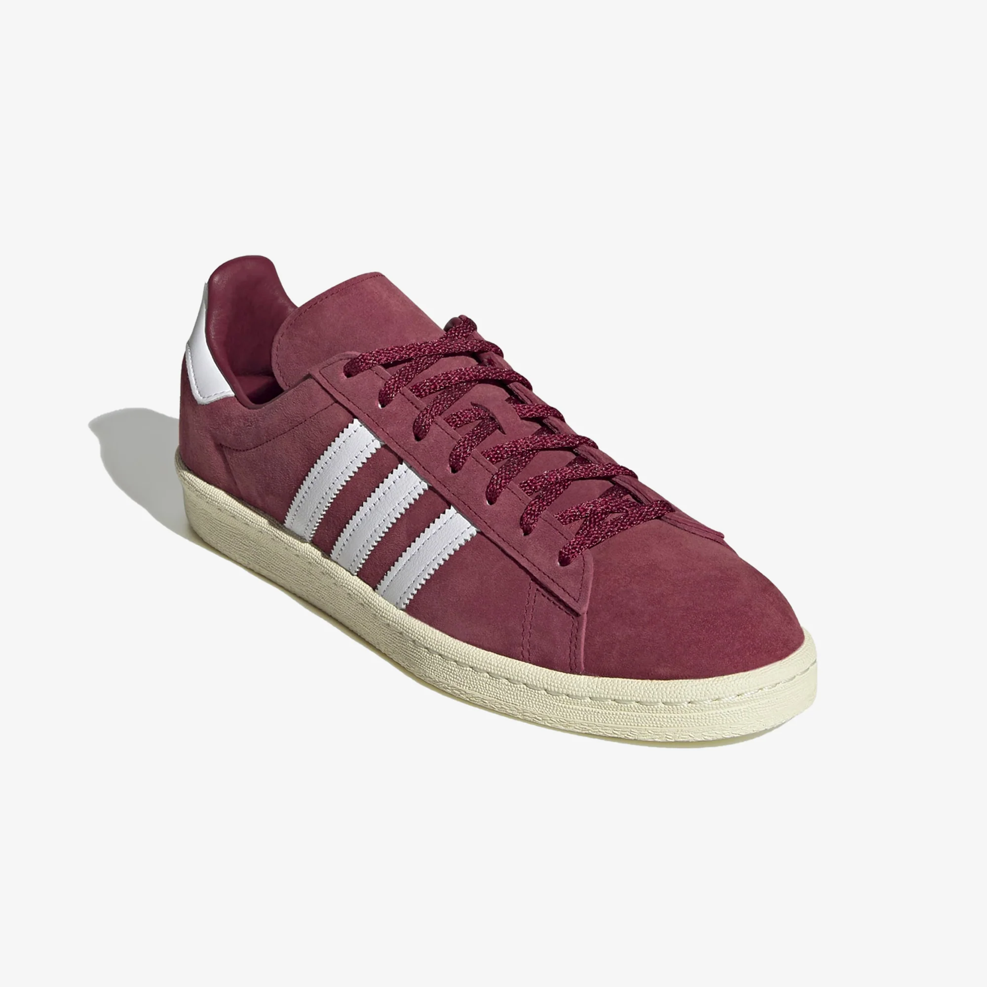 Adidas Originals | CAMPUS 80S { BURGUNDY/WHITE - Image 2