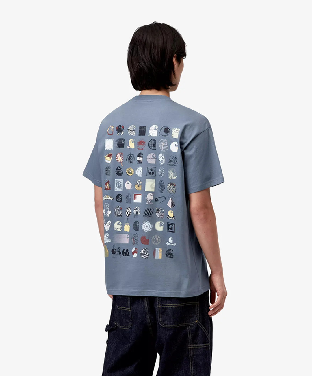 Carhartt | S/S C LOGO ARCHIVE T-SHIRT { BLUE - Image 3