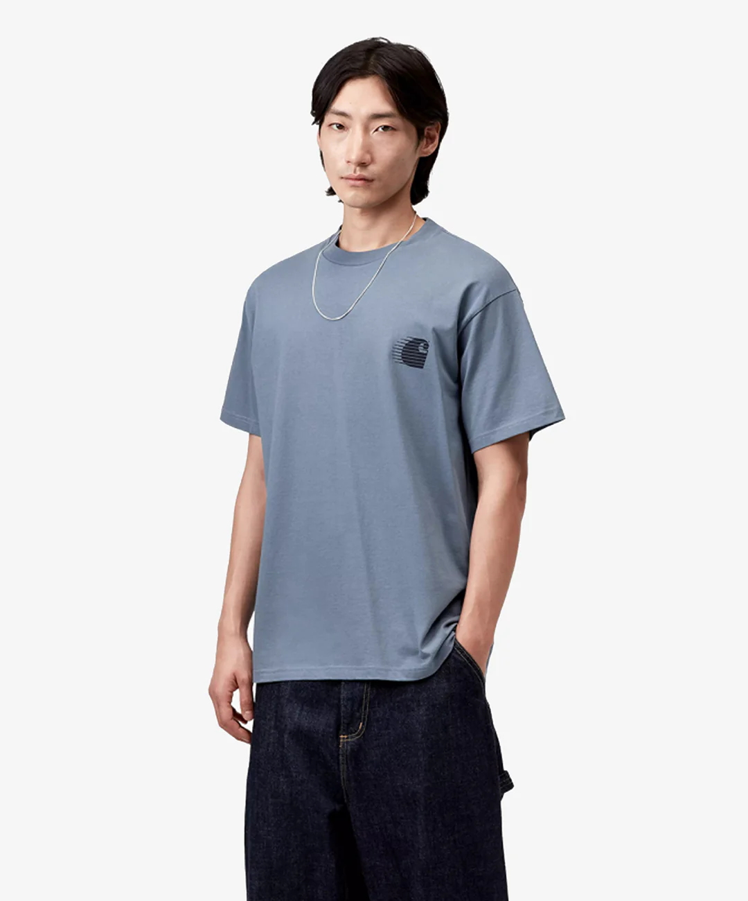 Carhartt | S/S C LOGO ARCHIVE T-SHIRT { BLUE - Image 4