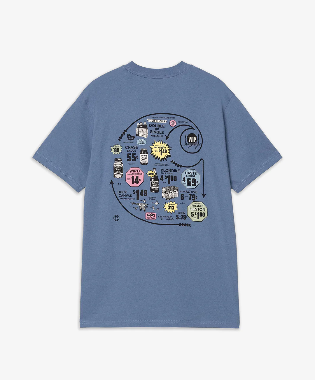 Carhartt | S/S CATALOGUE C LOGO T-SHIRT { BLUE/BLACK - Image 5