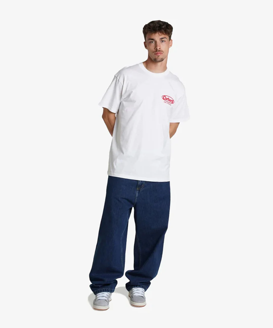 Carhartt | S/S LOGO T-SHIRT { WHITE - Image 6