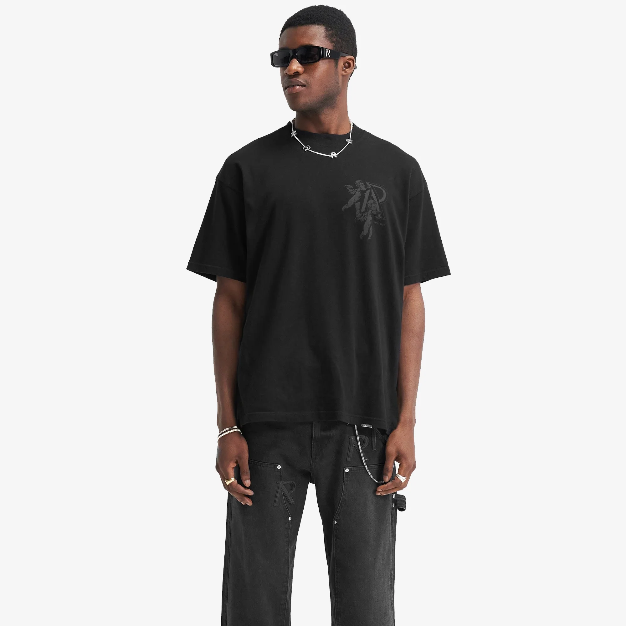 Represent | CHERUB INITIAL T-SHIRT { BLACK