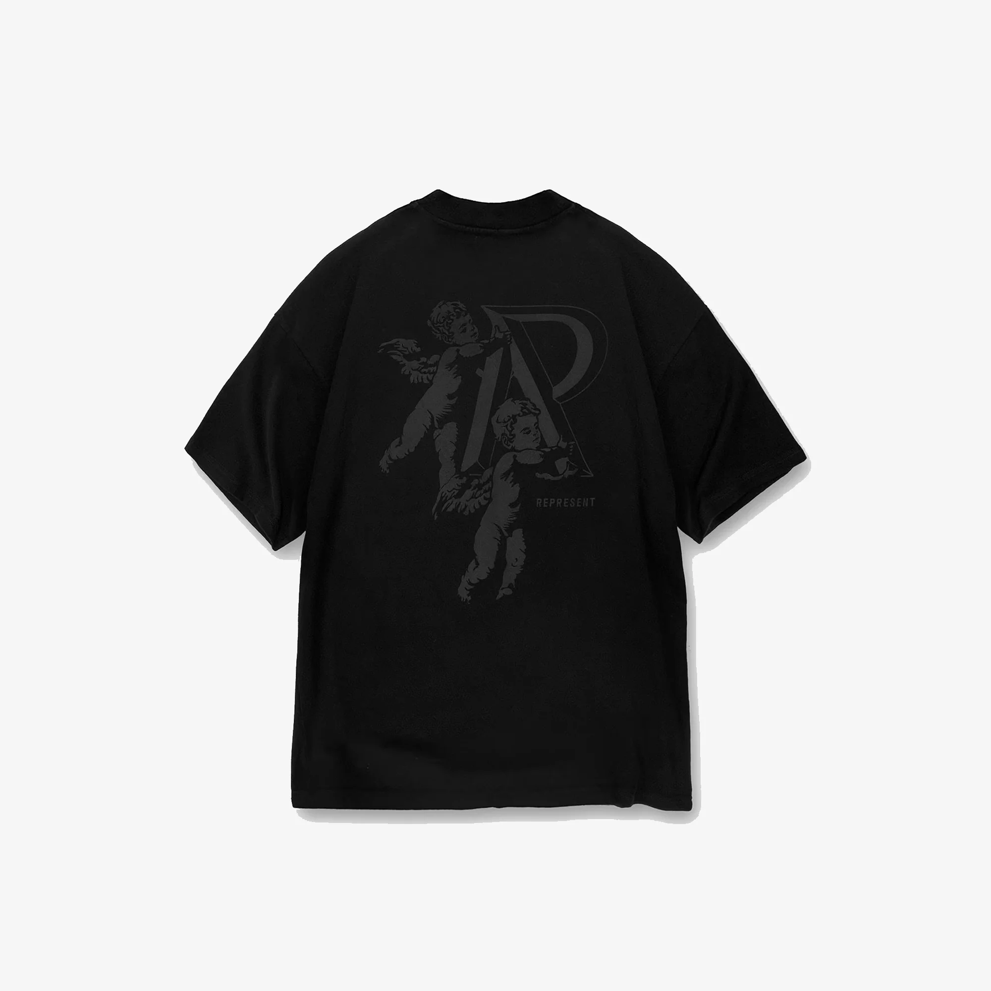 Represent | CHERUB INITIAL T-SHIRT { BLACK - Image 6