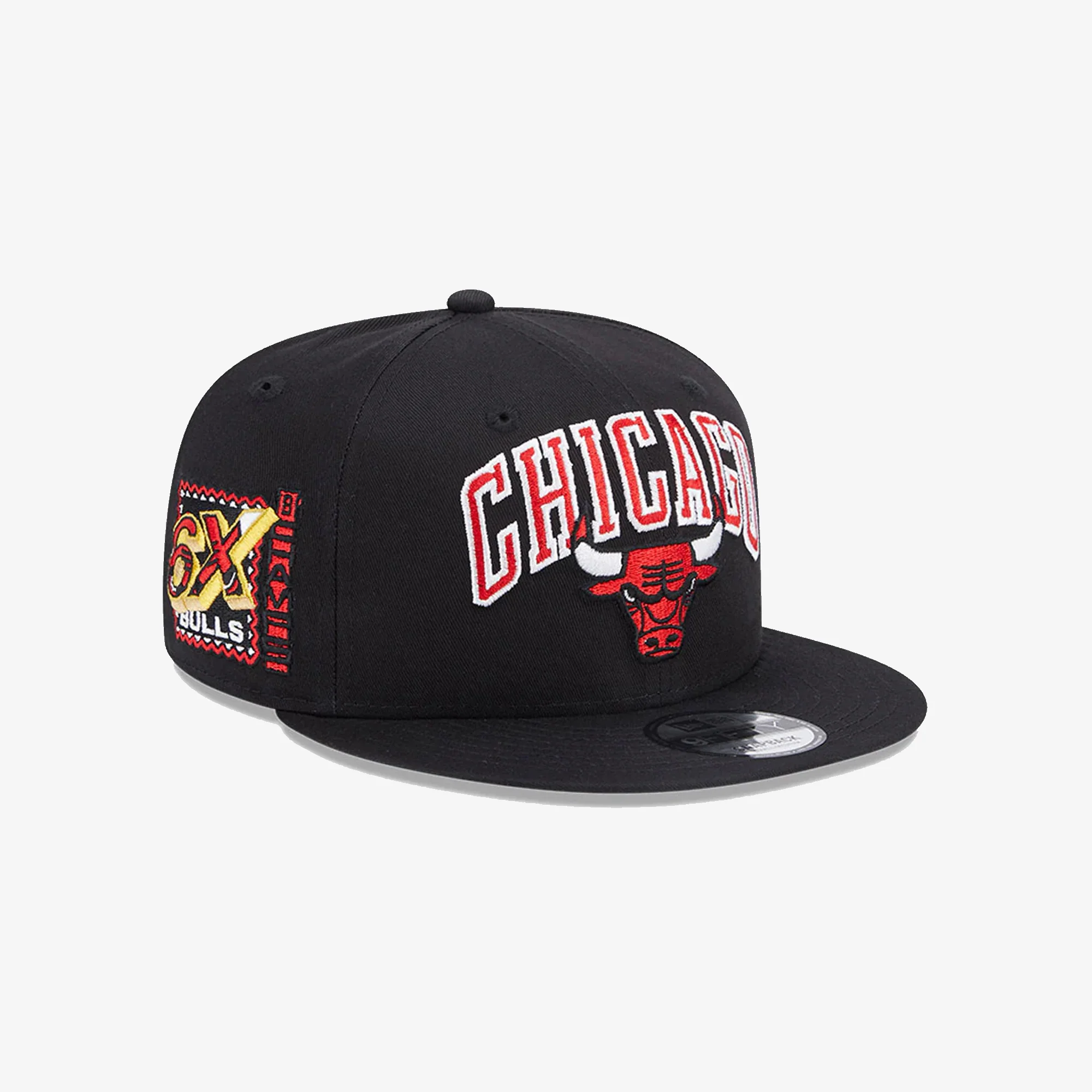 New Era | CHICAGO BULLS NBA PATCH BLACK 9FIFTY SNAPBACK CAP { BLACK - Image 2