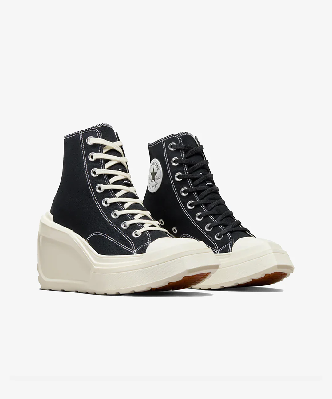 Converse | CHUCK 70 DE LUXE WEDGE  { BLACK/WHITE - Image 4