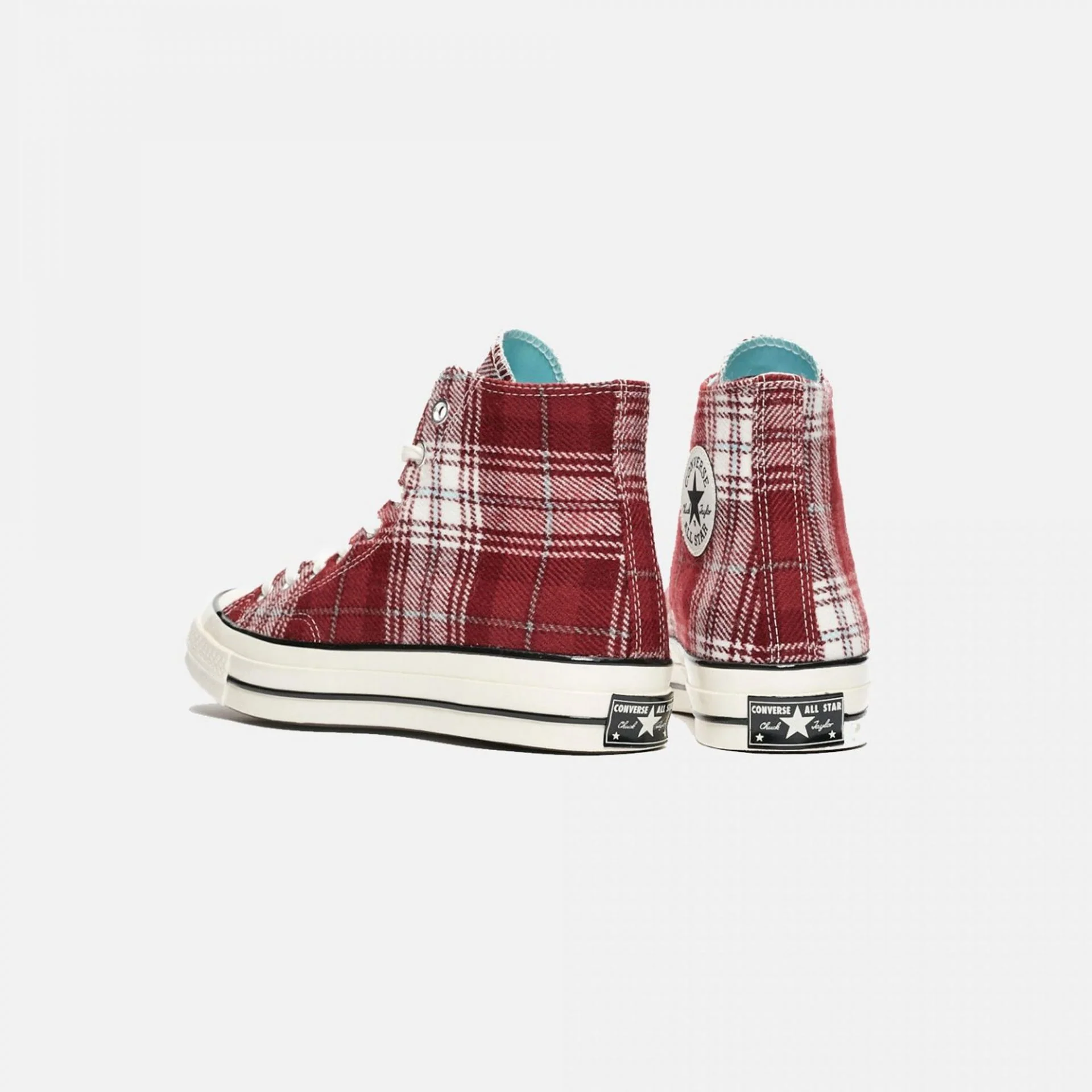 Converse | CHUCK TAYLOR 70 ELEVATED PLAID HI DARK BURGUNDY - Image 3