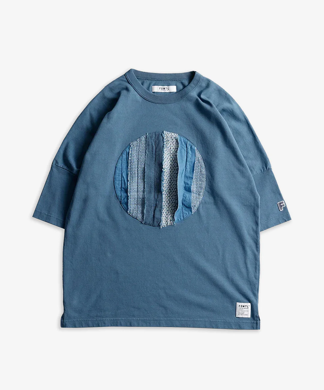 FDMTL | CIRCLE OBI WIDE TEE { BLUE