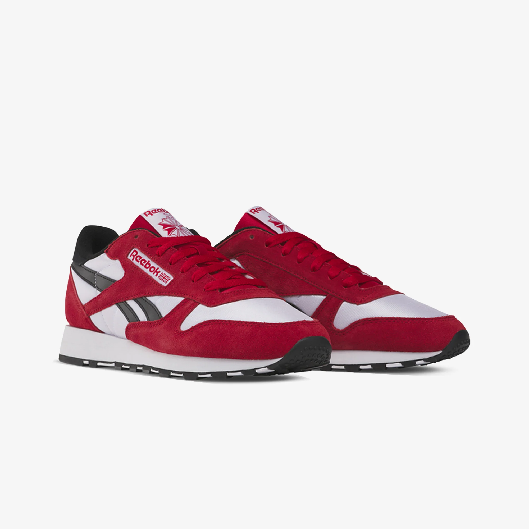 Reebok | CLASSIC LEATHER { RED/CARBON BLACK/CLOUD WHITE - Image 2