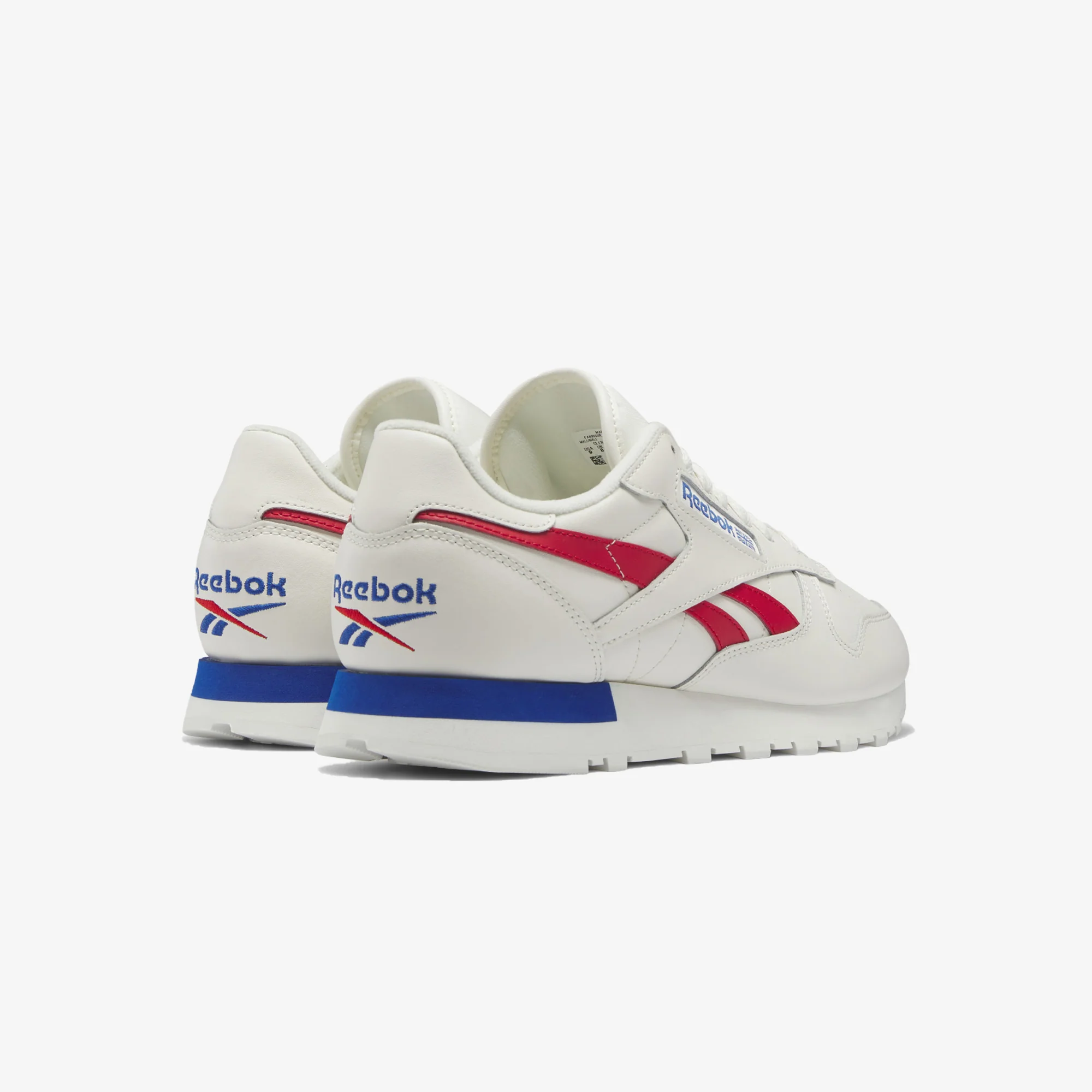 Reebok | CLASSIC LEATHER { VECTOR RED/VECTOR BLUE/WHITE - Image 3