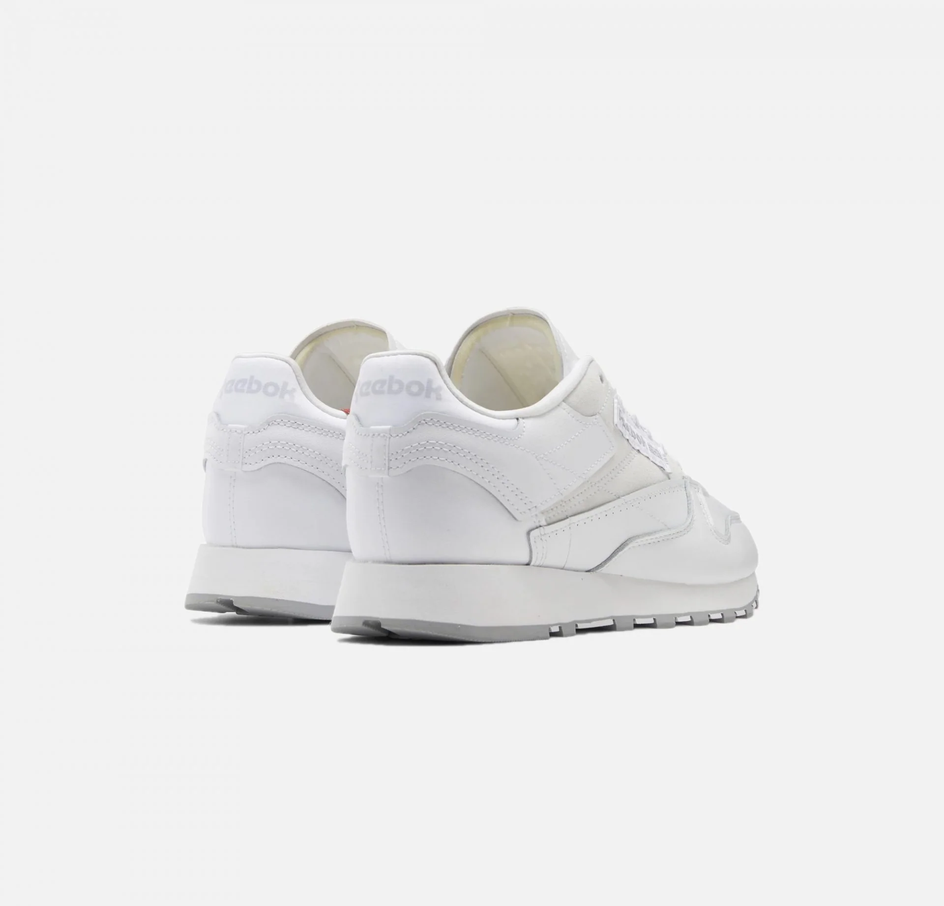 Reebok | CLASSIC LEATHER { WHITE / PURE GREY - Image 3