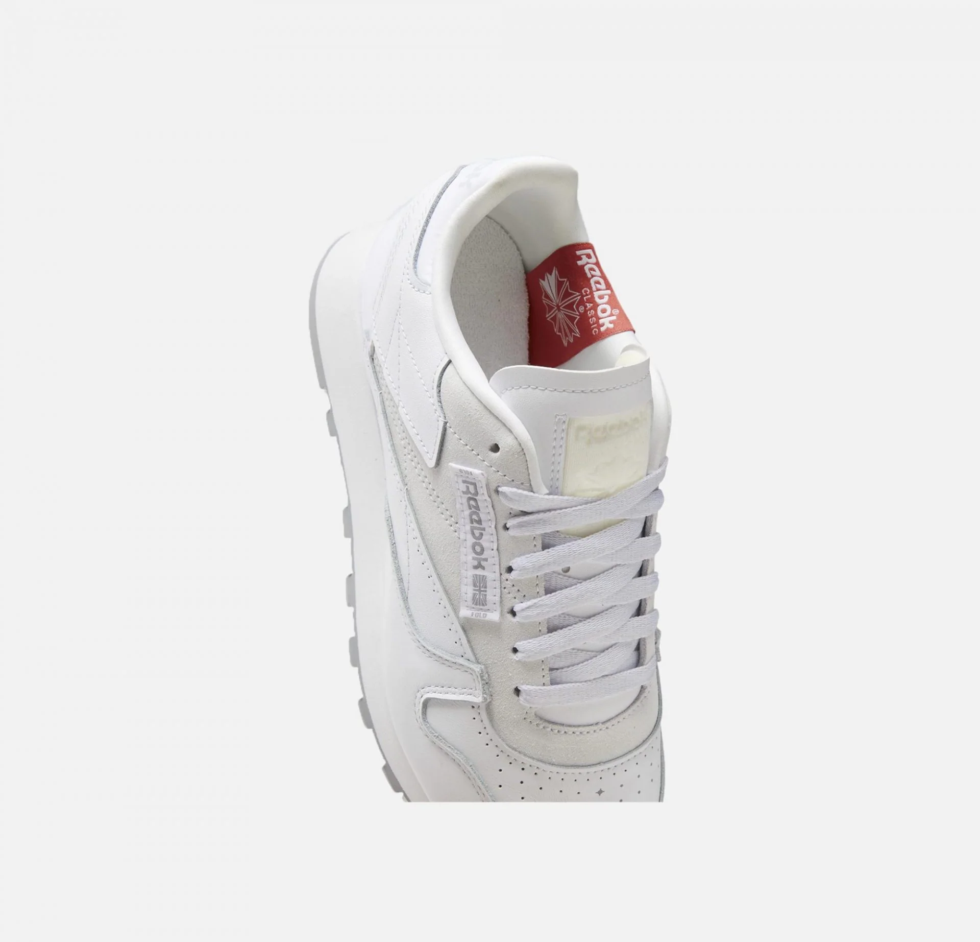 Reebok | CLASSIC LEATHER { WHITE / PURE GREY - Image 4