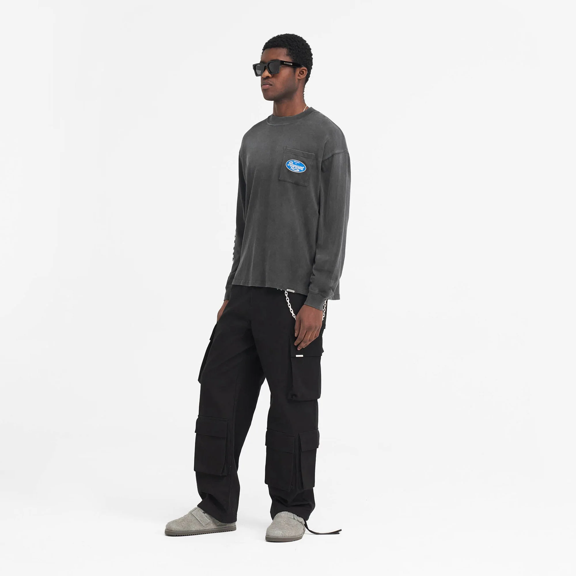 Represent | CLASSIC PARTS LONG SLEEVE { AGED BLACK - Image 6