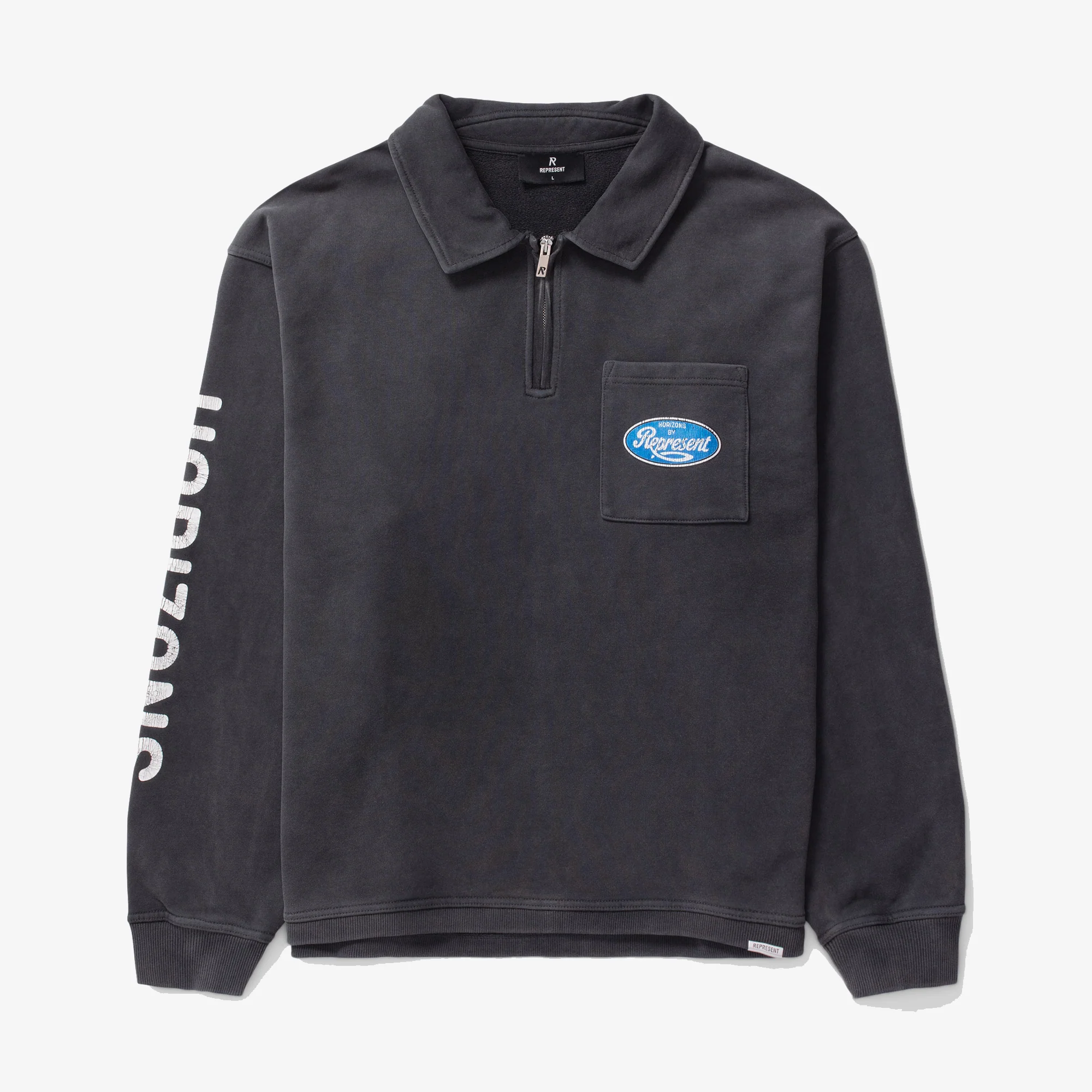Represent | CLASSIC PARTS QUARTER ZIP { AGED BLACK