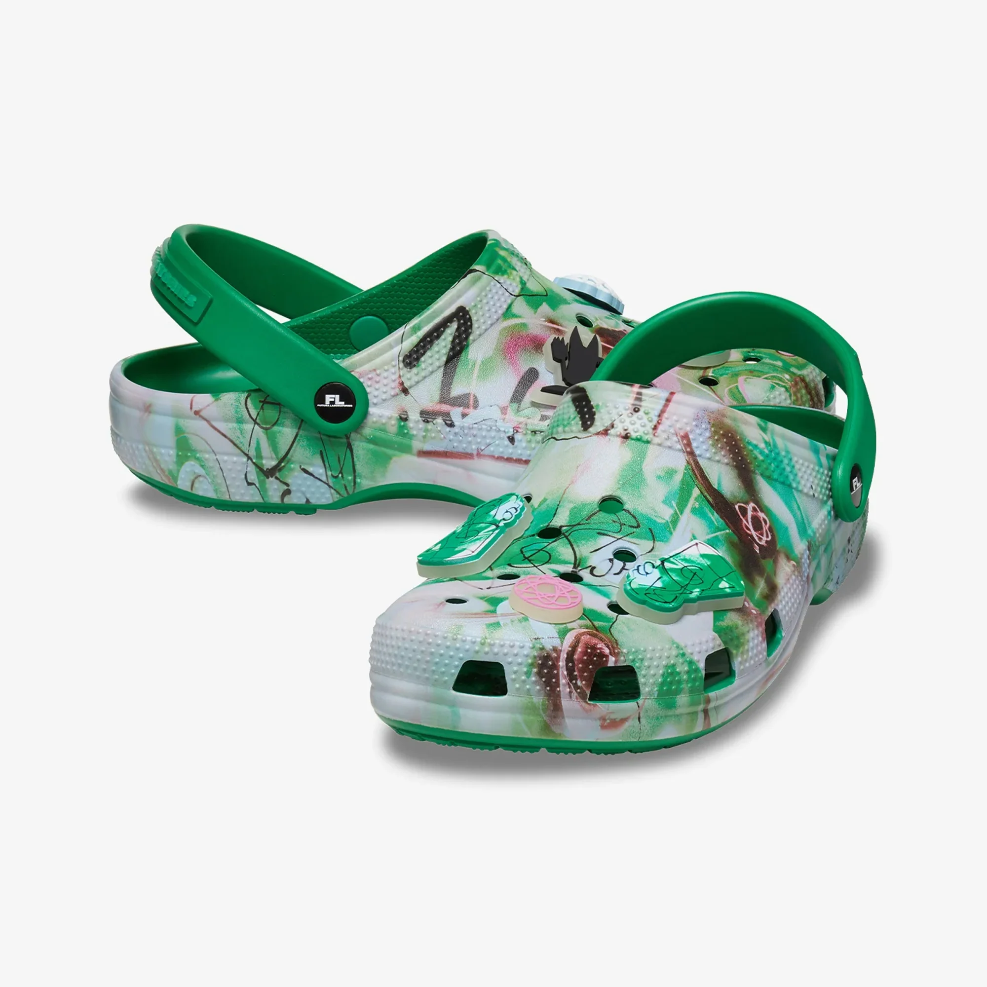 Crocs | FUTURA LAB X CROCS CLASSIC RO CLOG { GREEN IVY - Image 3