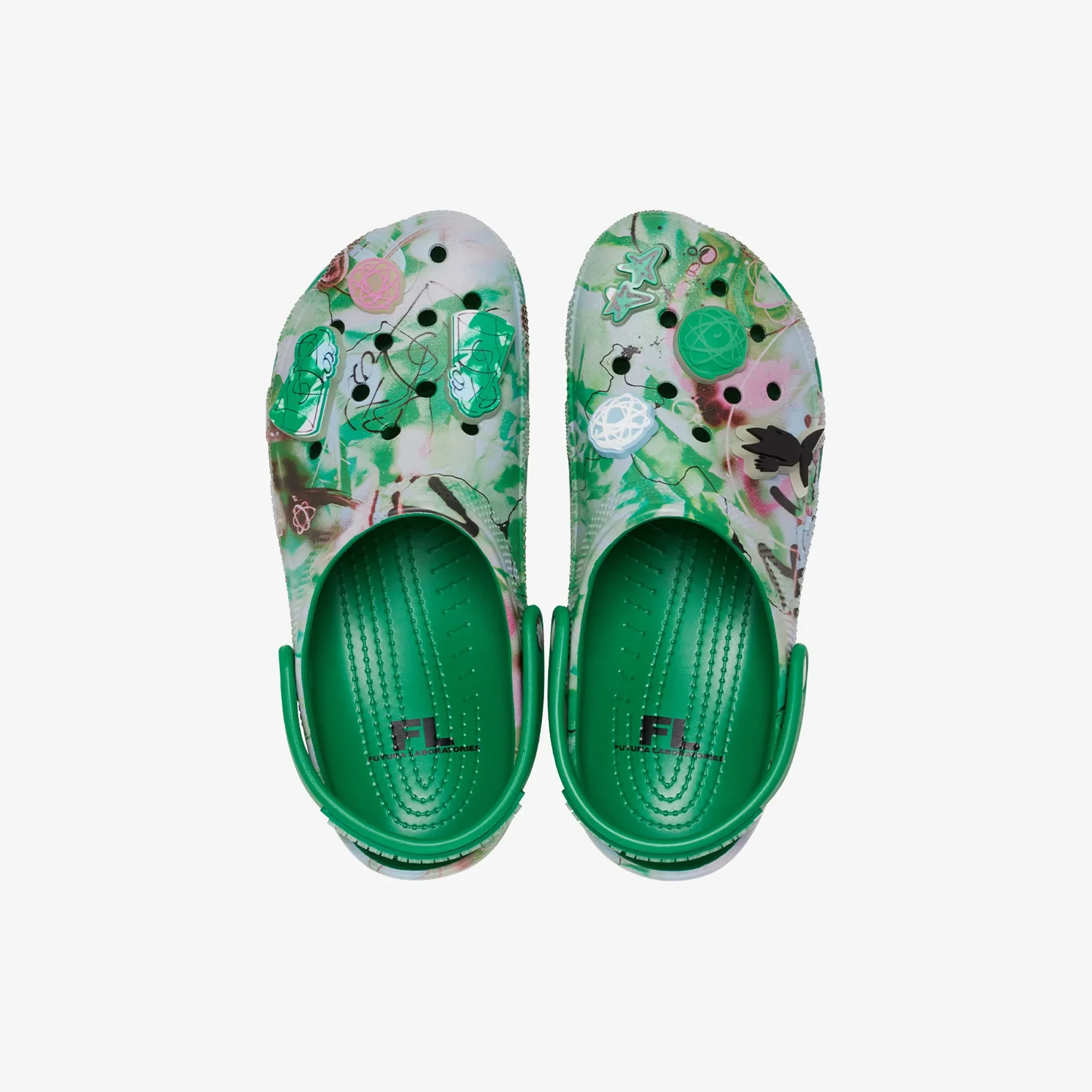 Crocs | FUTURA LAB X CROCS CLASSIC RO CLOG { GREEN IVY - Image 6