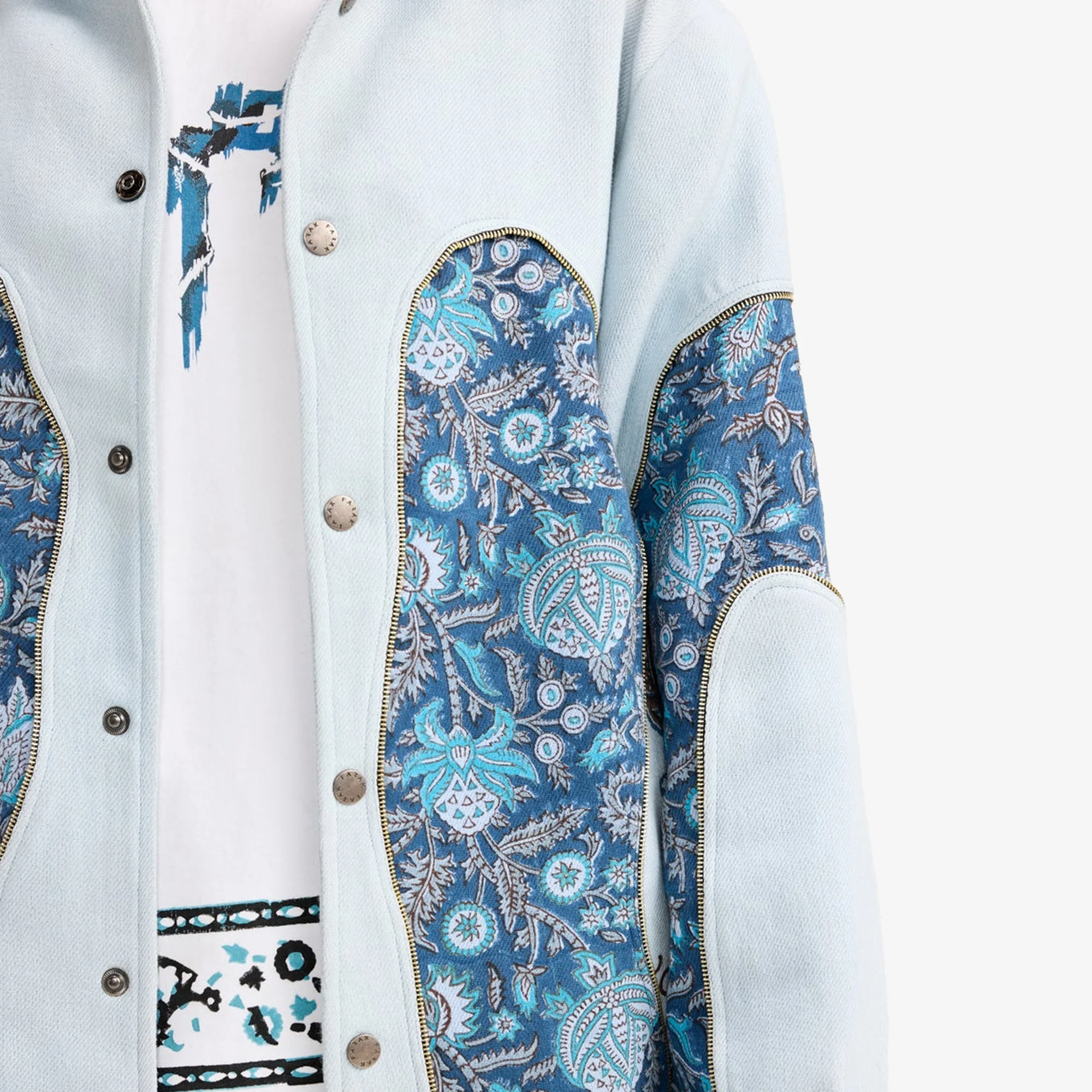 F A R A K | CLOSURE HANDMADE JACKET { BLUE/BLUE - Image 6