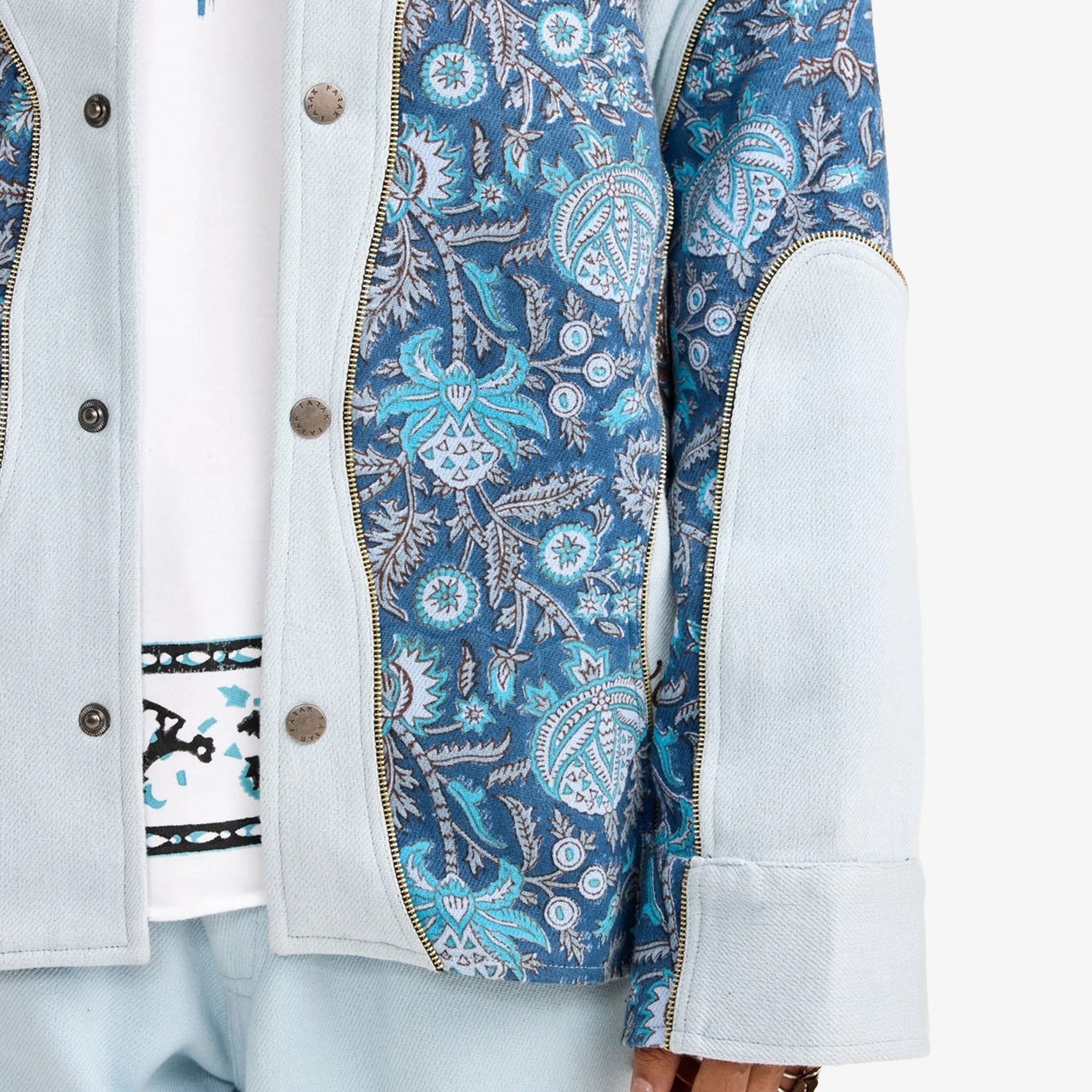 F A R A K | CLOSURE HANDMADE JACKET { BLUE/BLUE - Image 8