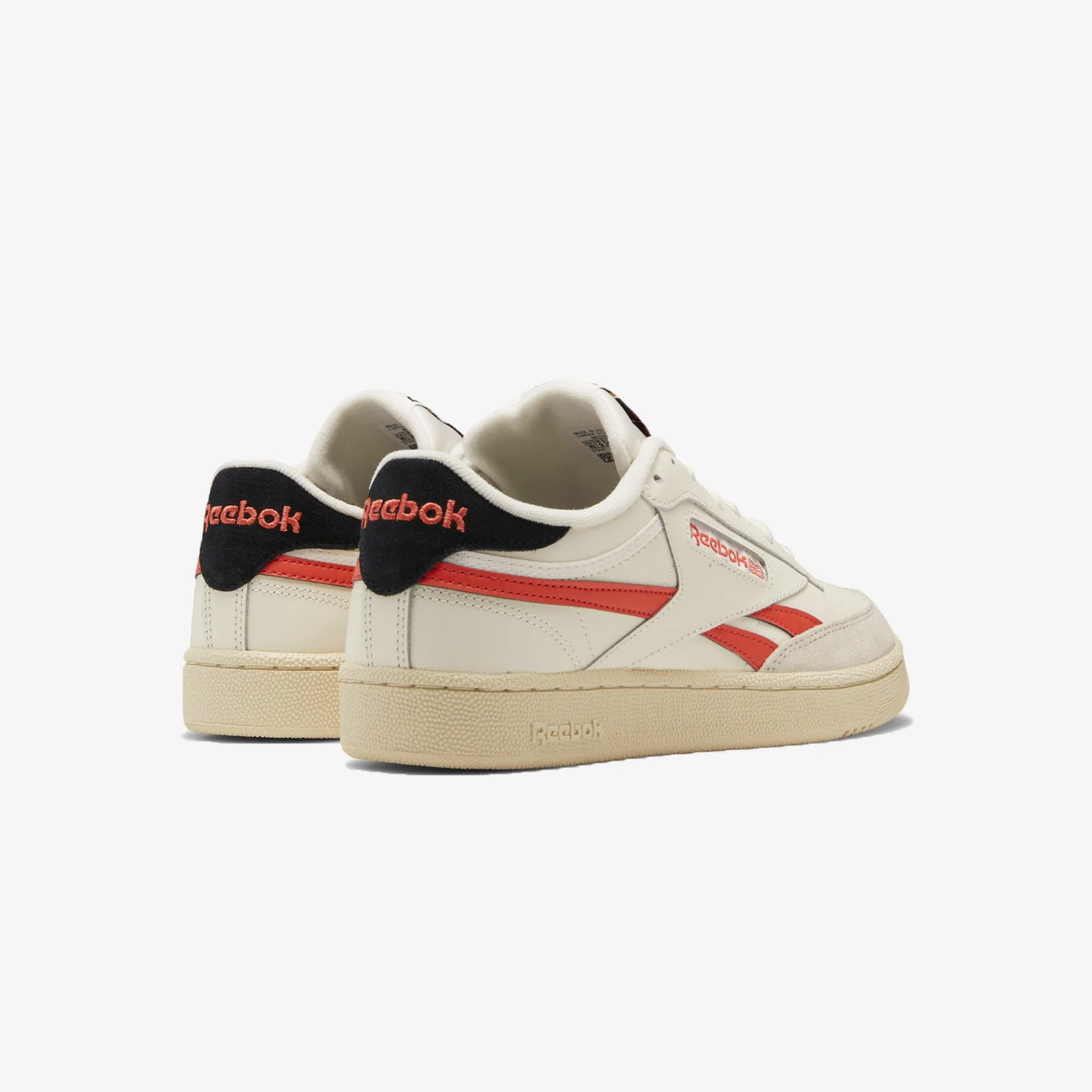 Reebok | CLUB C REVENGE { SEMI ORANGE FLARE / CORE BLACK - Image 3