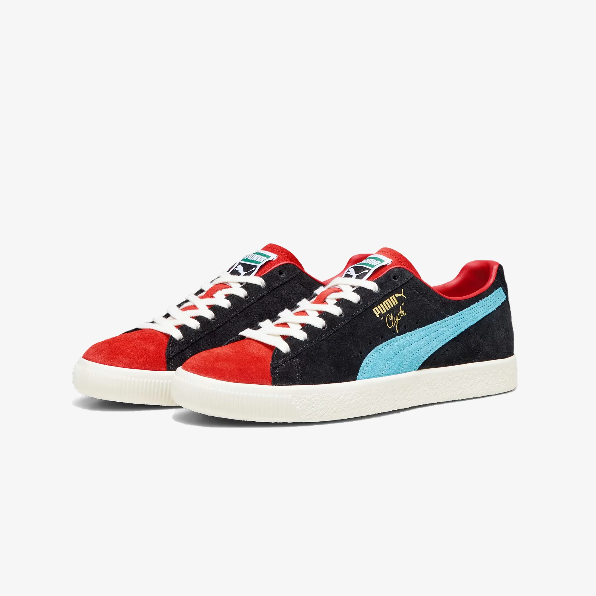 Puma | CLYDE OG { BLACK/RED - Image 2