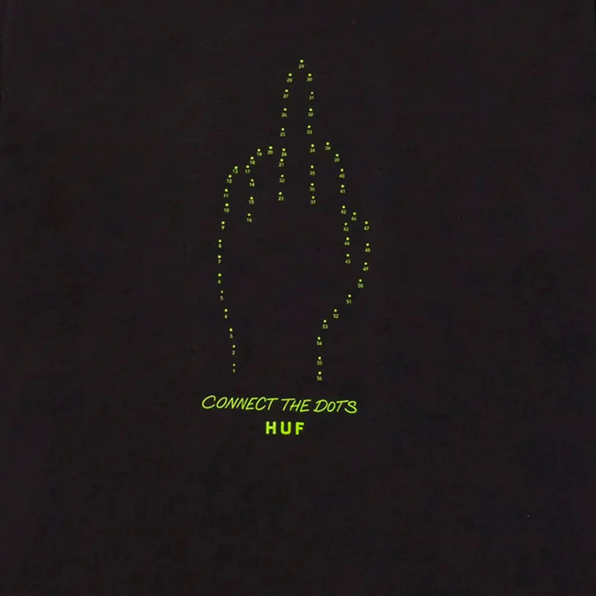 HUF | CONNECT THE DOTS T-SHIRT 'BLACK' - Image 2
