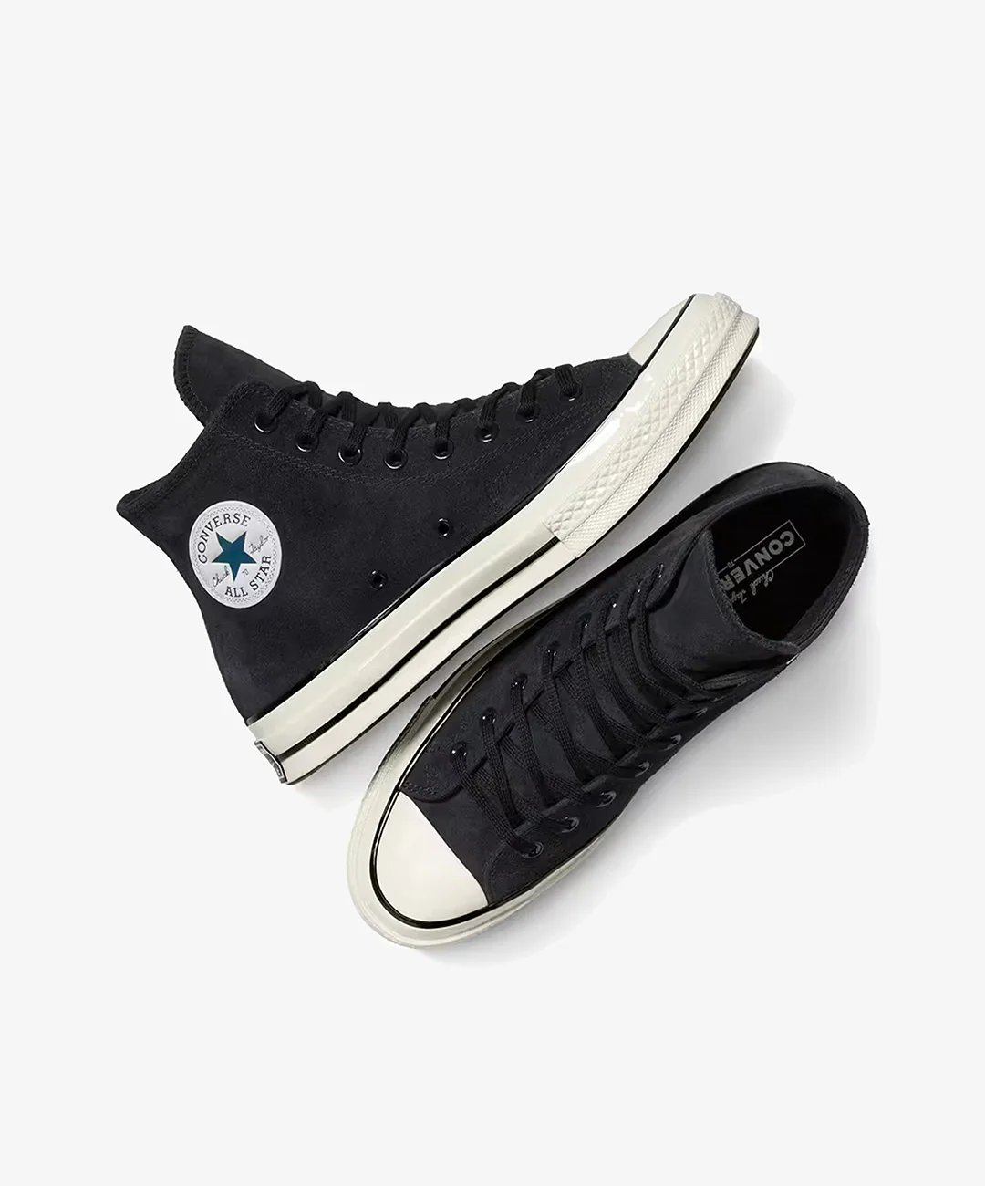 Converse | CHUCK 70 { BLACK/DARKLY JADED/EGRET - Image 2