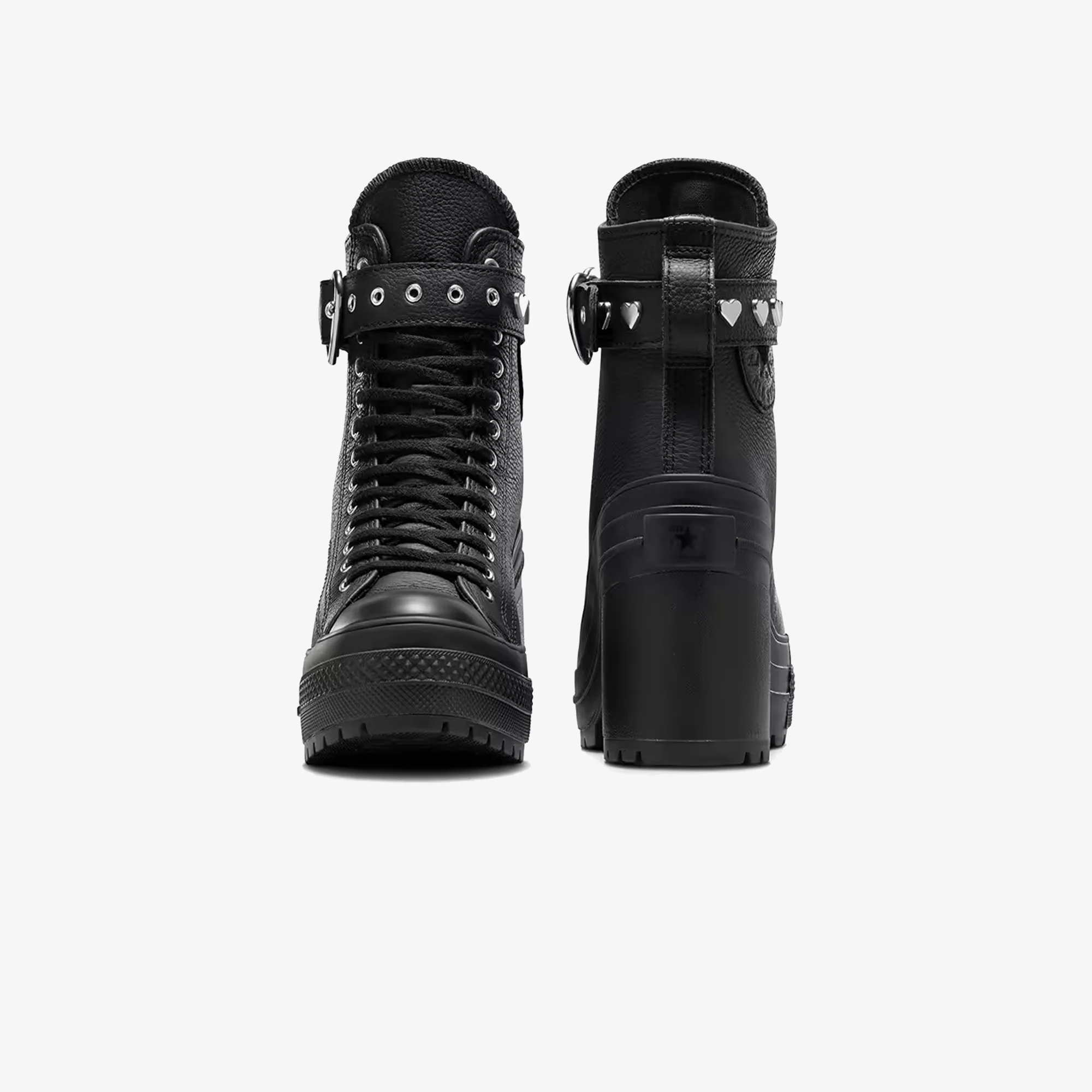 Converse | CHUCK 70 DE LUXE HEEL PLATFORM DARK ROMANCE { BLACK - Image 3
