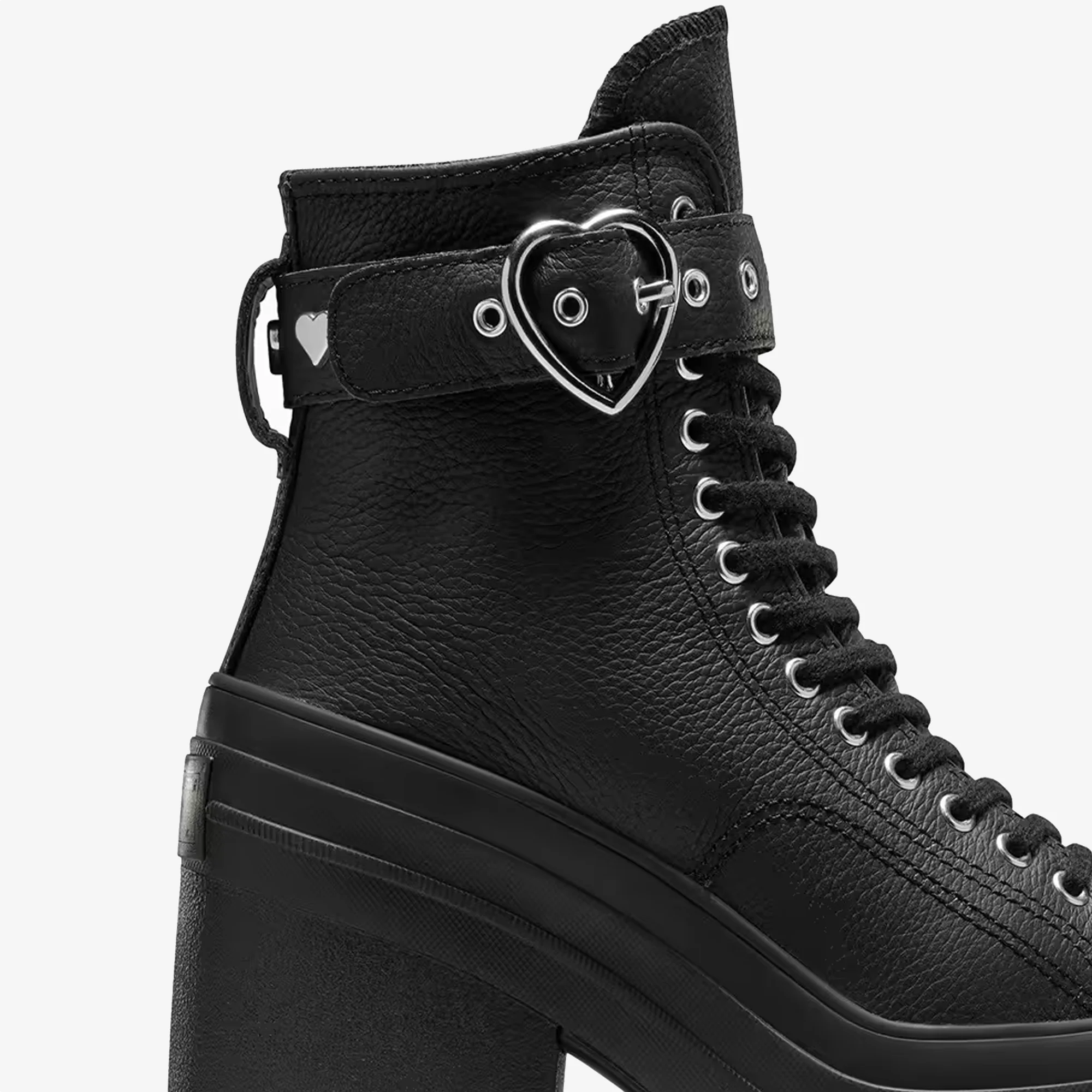 Converse | CHUCK 70 DE LUXE HEEL PLATFORM DARK ROMANCE { BLACK - Image 7