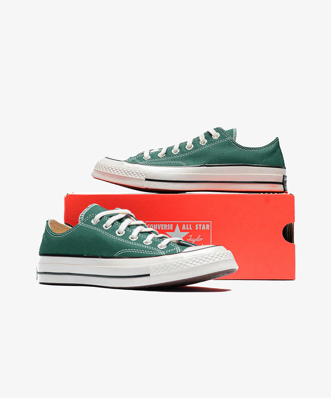 Converse | CHUCK 70 LOW { GREEN/WHITE - Image 6