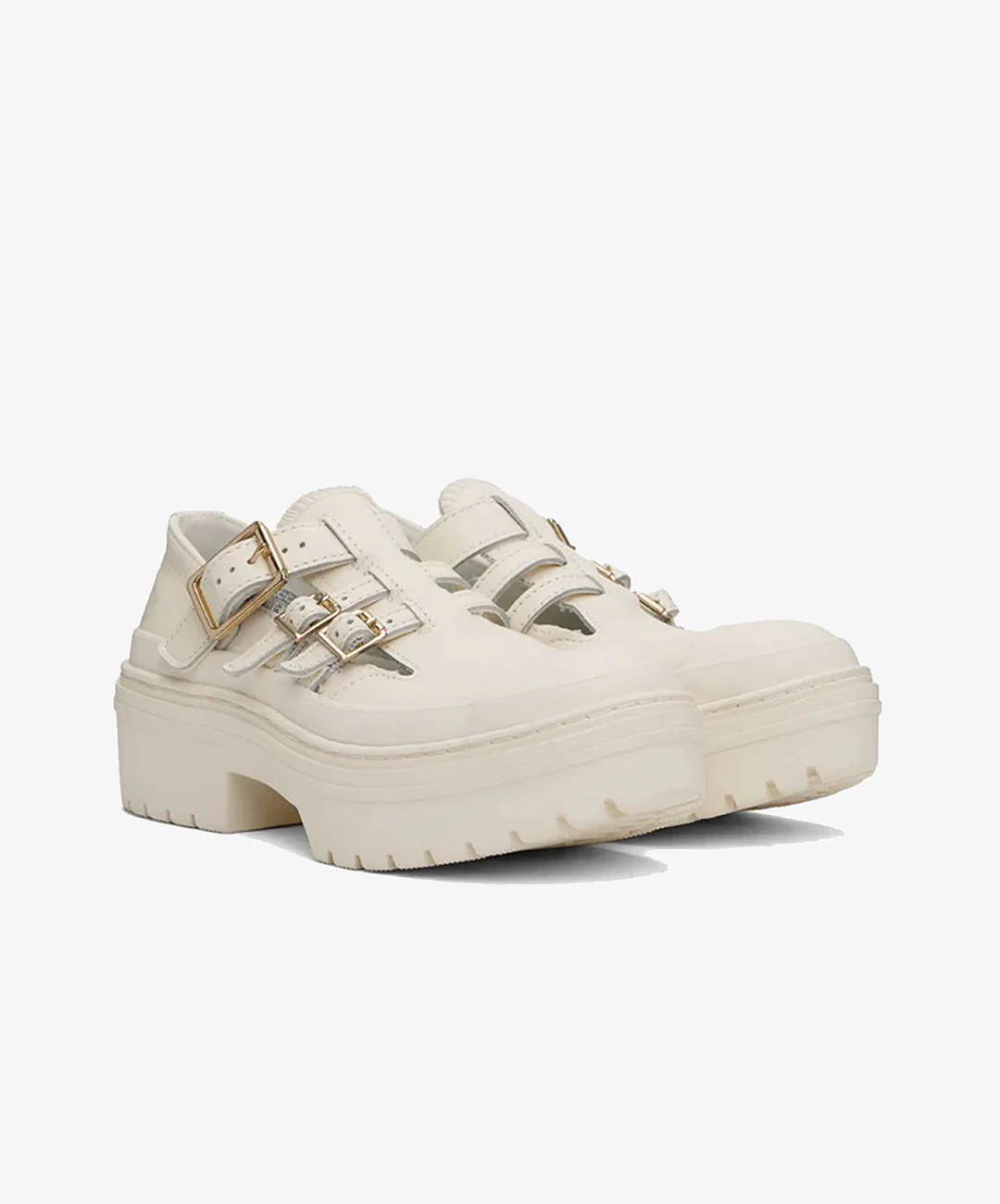 Converse | CHUCK TAYLOR ALL STAR LUGGED HEEL MARY JANE PALTFORM { EGRET - Image 2