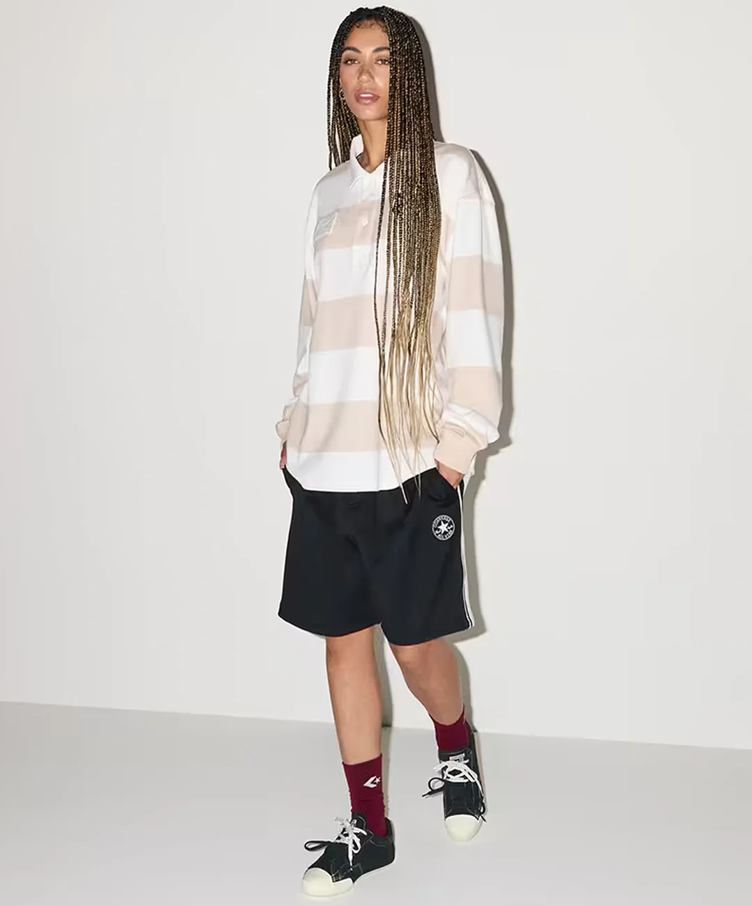 Converse | CHUCK TAYLOR LO { BLACK/BLACK/EGRET - Image 8