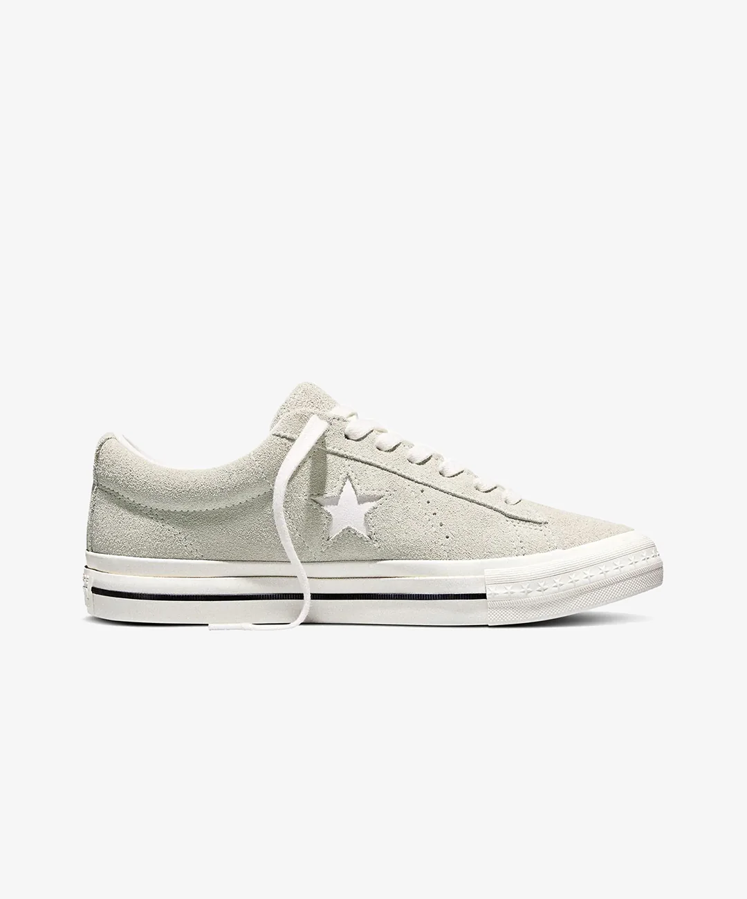 CONVERSE | ONE STAR 95 SUEDE LOW TOP { SAGE SMOKE/VINTAGE WHITE/BLACK