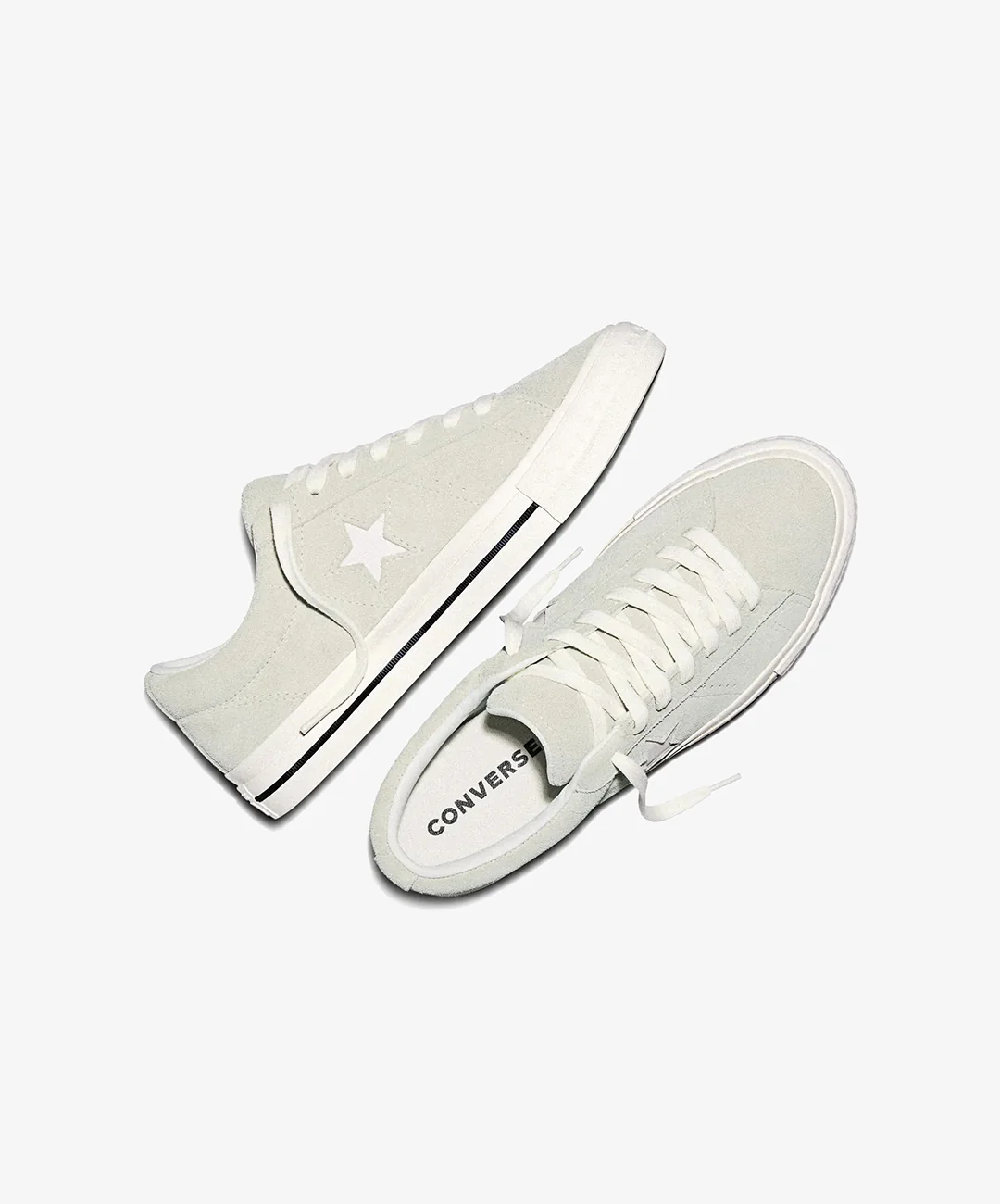 CONVERSE | ONE STAR 95 SUEDE LOW TOP { SAGE SMOKE/VINTAGE WHITE/BLACK - Image 2