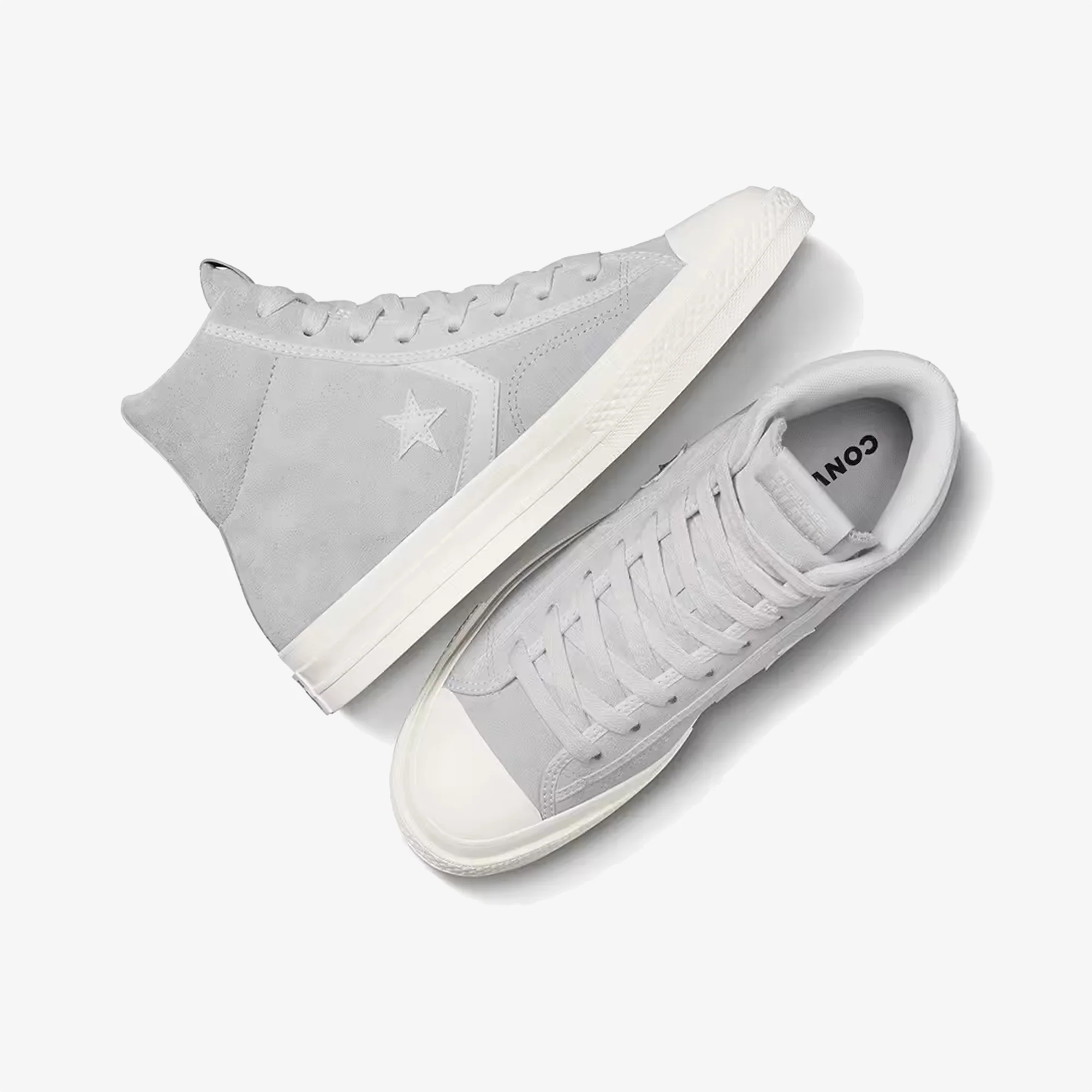 CONVERSE | STAR PLAYER 76 SUEDE { GREY/WHITE - Image 4