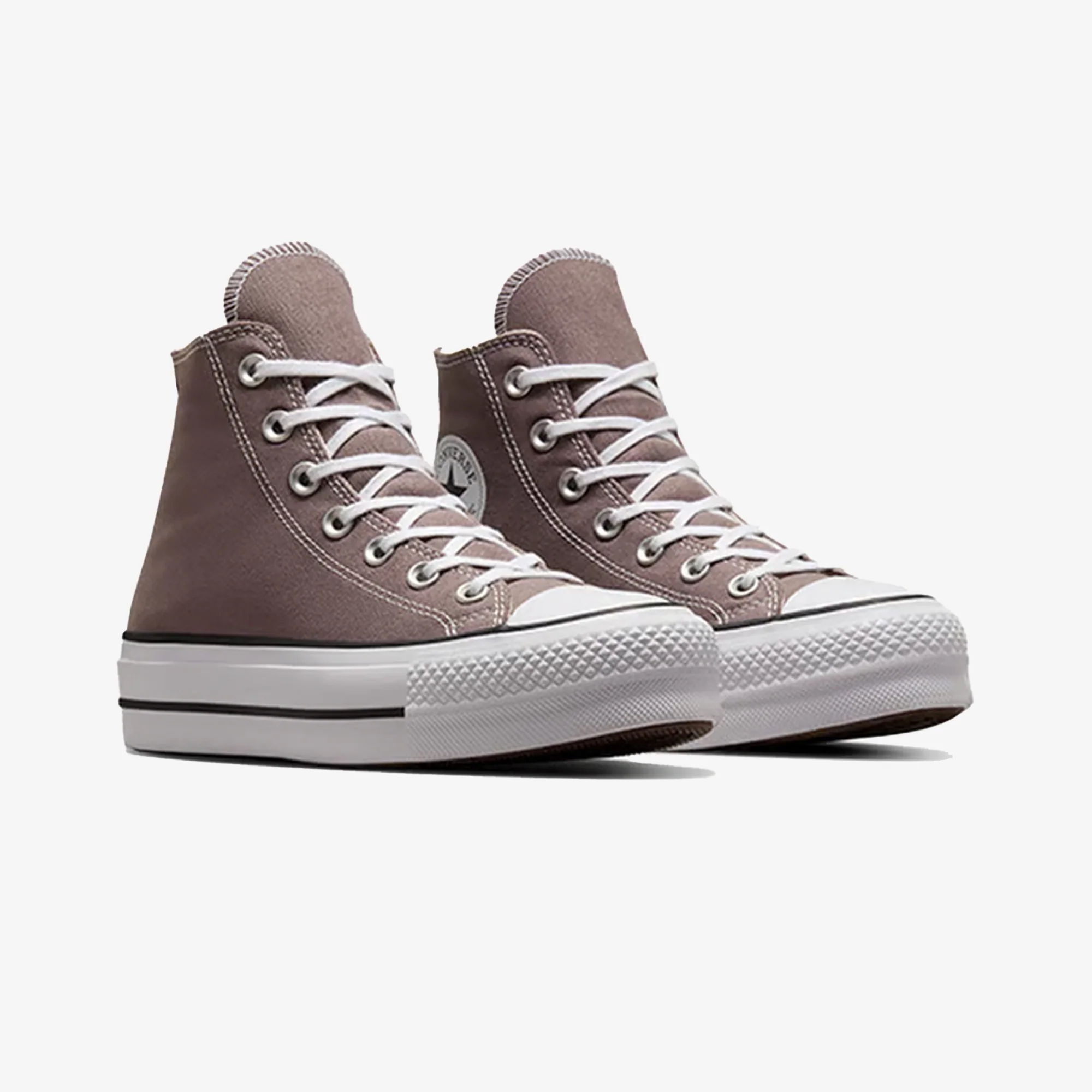Converse | CHUCK TAYLOR ALL STAR LIFT PLATFORM { PURE PUMICE/WHITE/BLACK - Image 4