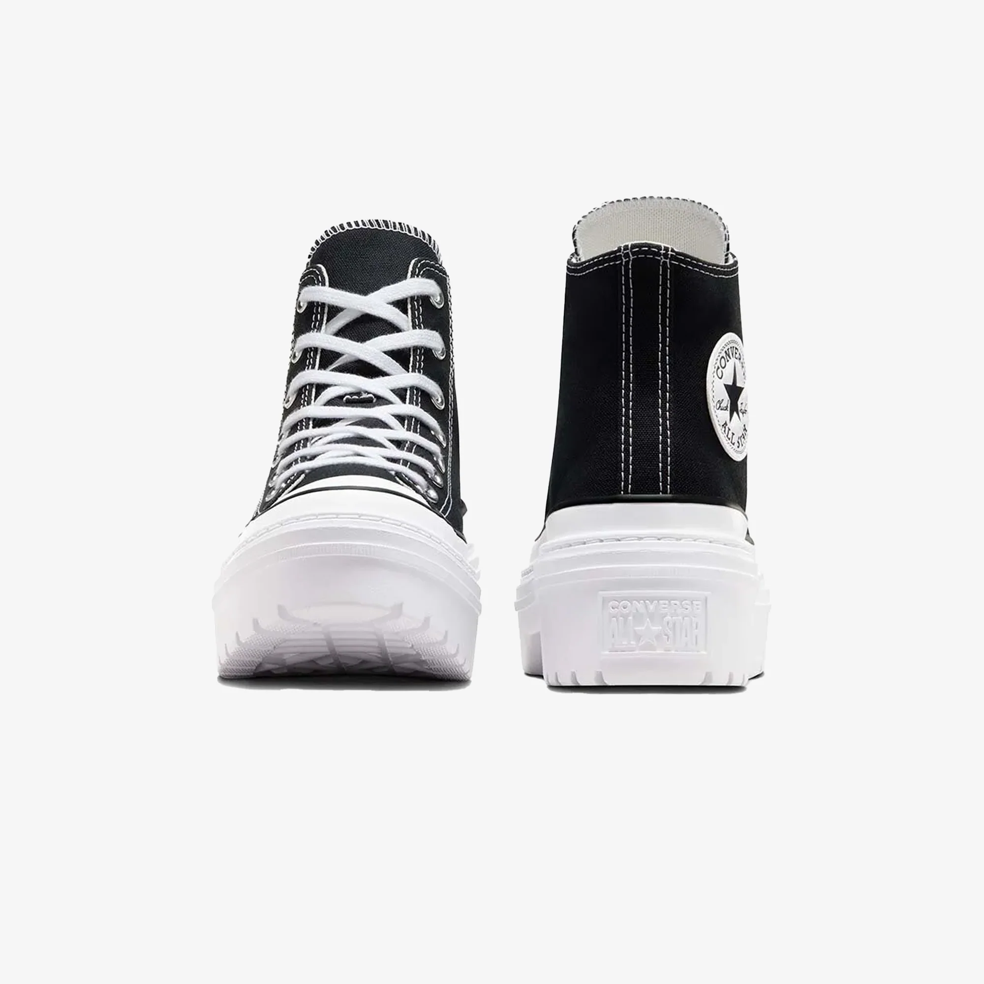 Converse | CHUCK TAYLOR ALL STAR LUGGED HEEL PLATFORM { BLACK/BLACK/WHITE - Image 5